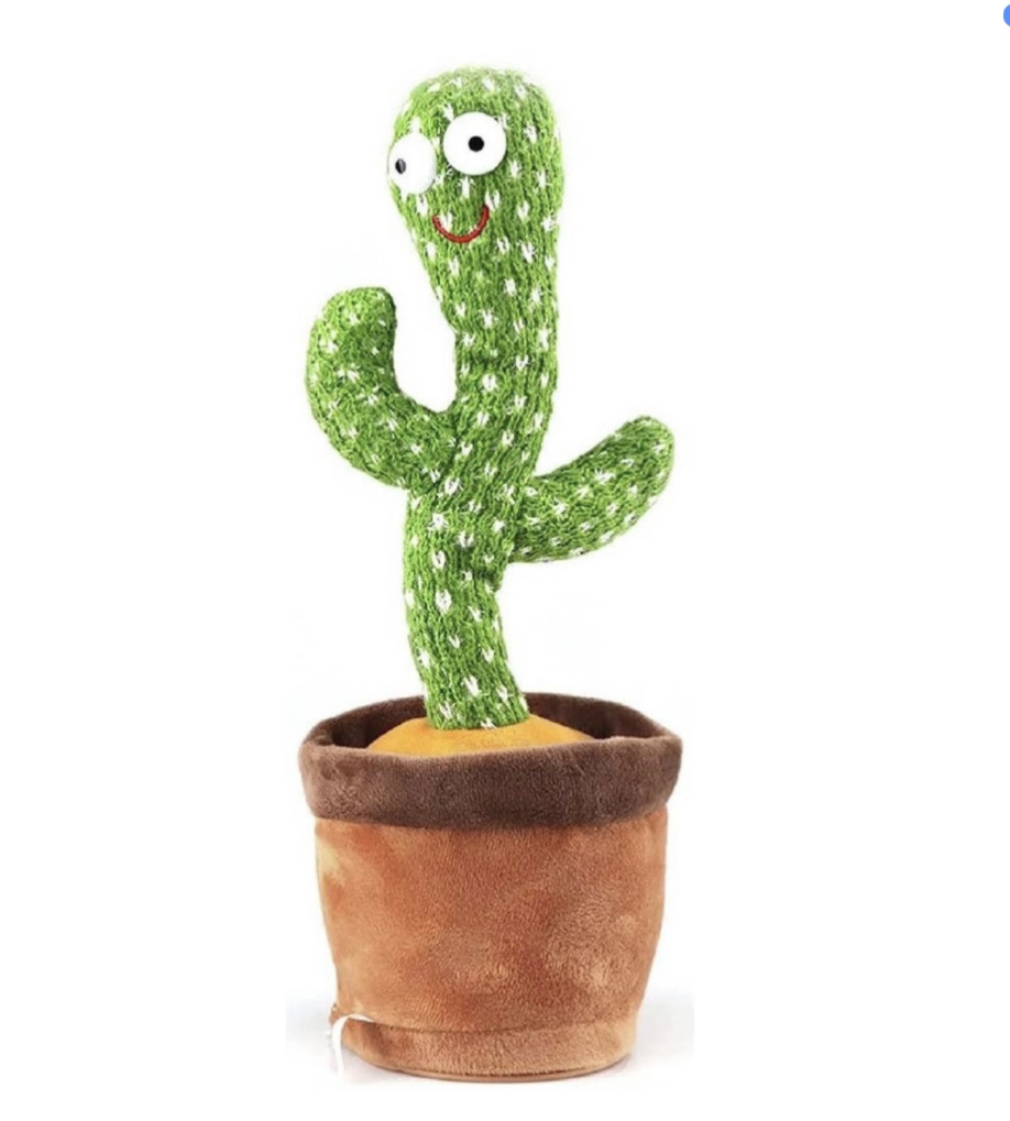 Foto 2 pulgar | Cactus Bailarín de Peluche Felpa Juguete para Niños Recargable