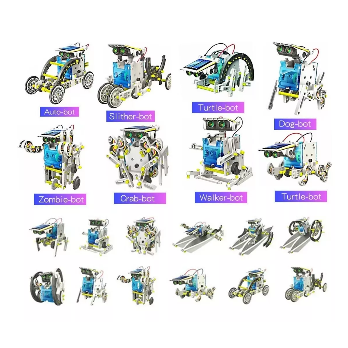 Foto 3 | Kit de Robot Solar Didáctico para Niños 13 en 1 Safe Imports ESI-8730 Multicolor
