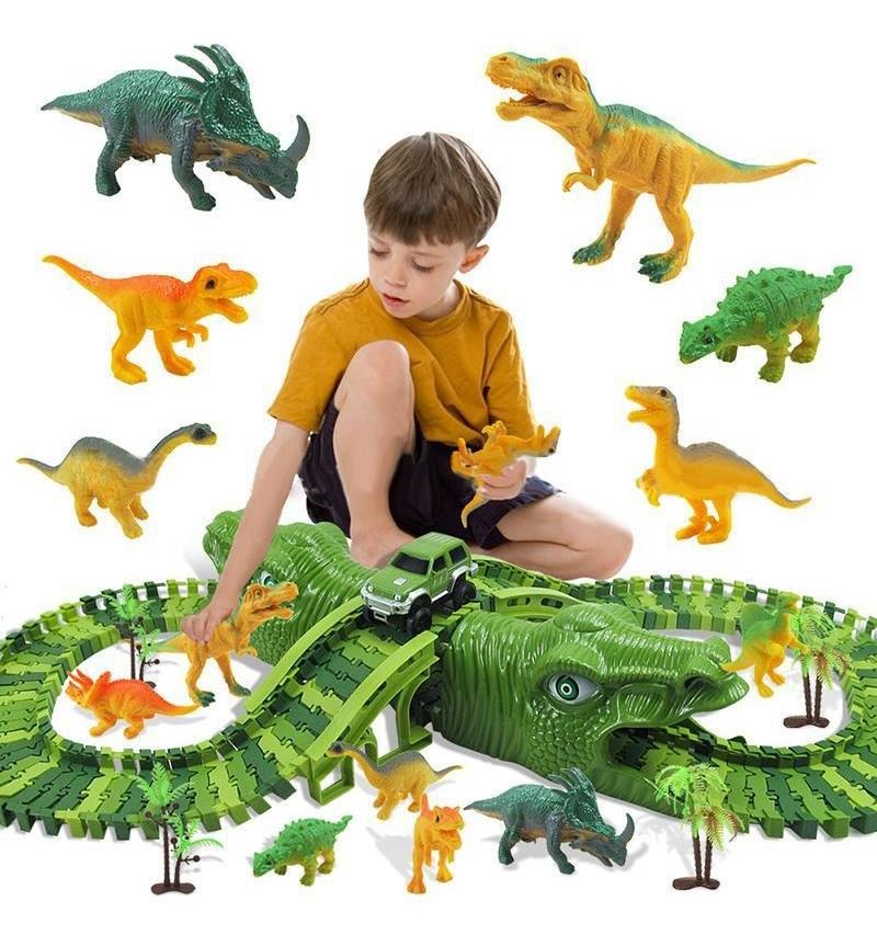 Foto 1 | Venta Internacional- Trolebús Dinosaurio Juguete Eléctrico 153 PZAS para Niños