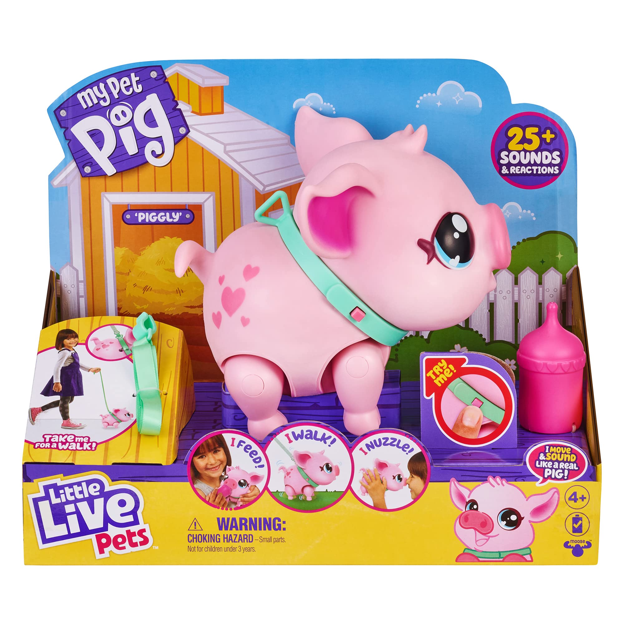 Foto 3 pulgar | Venta Internacional - Juguete Interactivo Pig Little Live Pets My Pet Pig Piggly