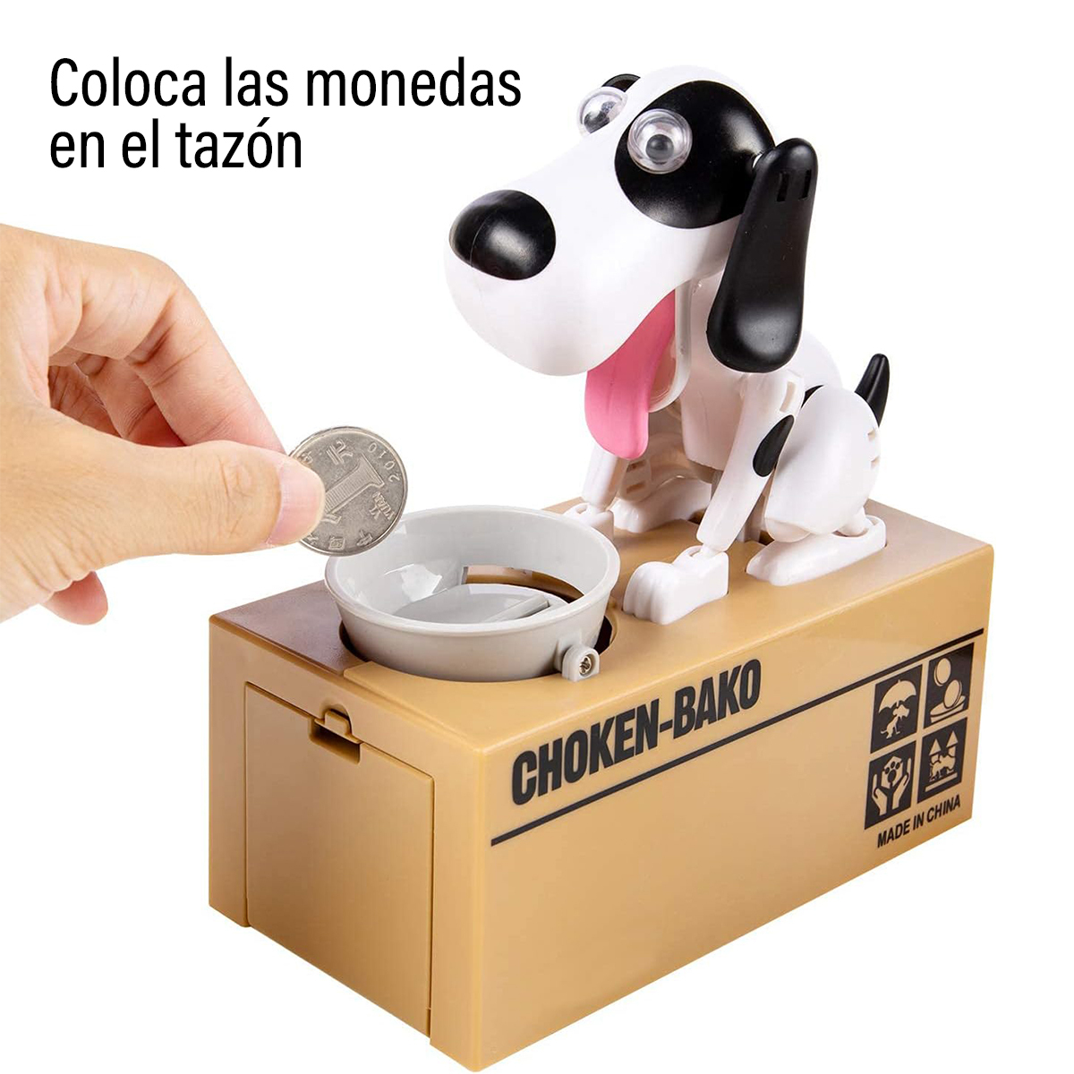 Foto 5 pulgar | Alcancía Electrónica Diseño de Perro Come Monedas