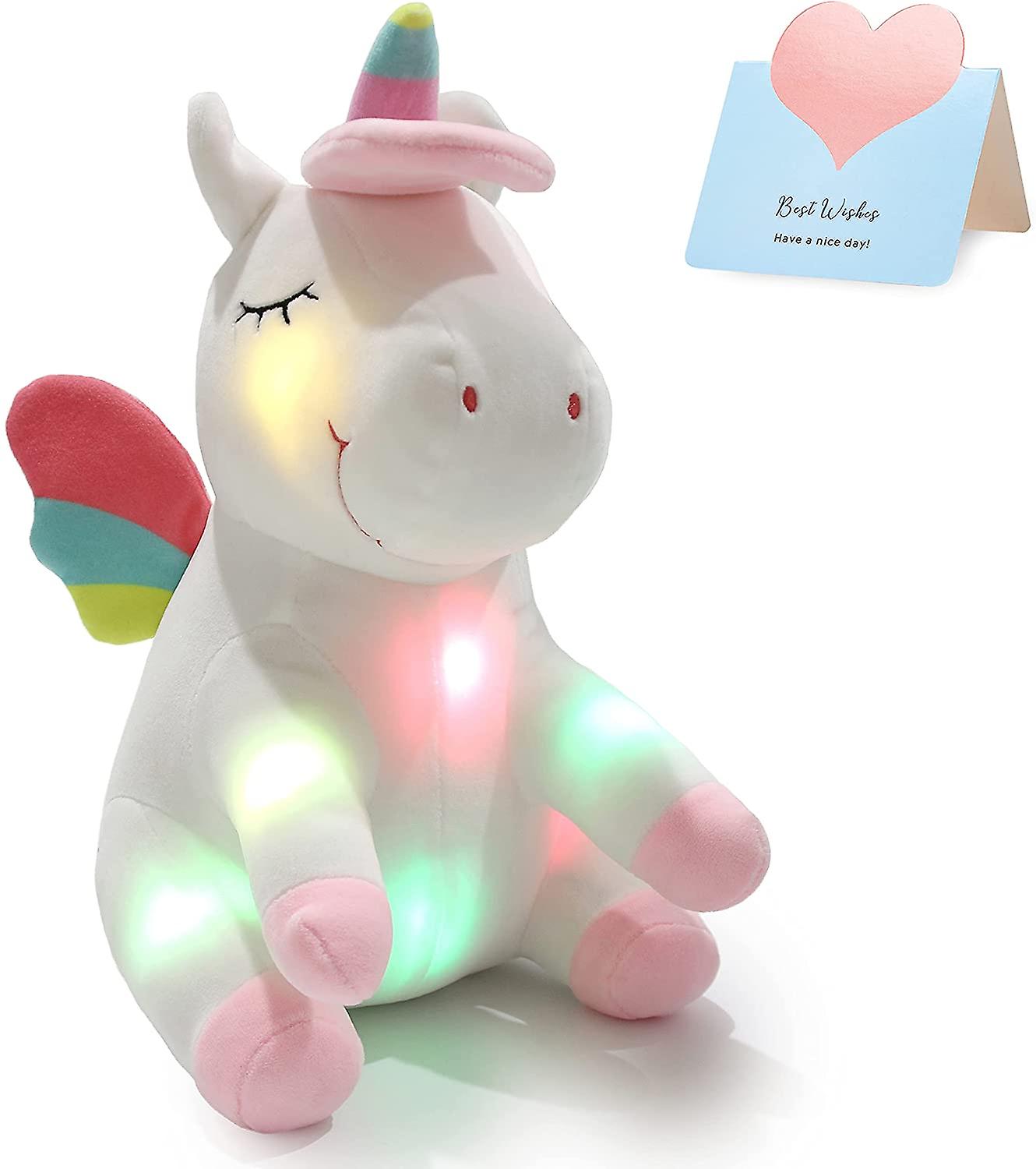 Foto 2 pulgar | Peluche De Unicornio Con Forma De Animal De Peluche Con Luces Led - Venta Internacional.