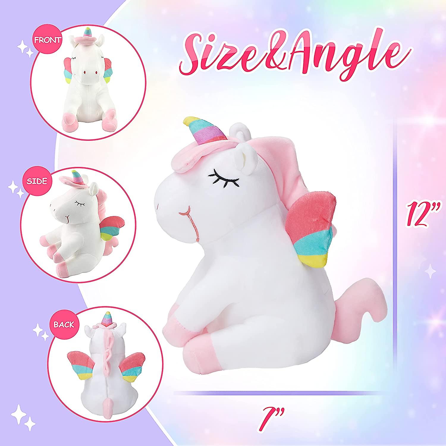 Foto 5 pulgar | Peluche De Unicornio Con Forma De Animal De Peluche Con Luces Led - Venta Internacional.