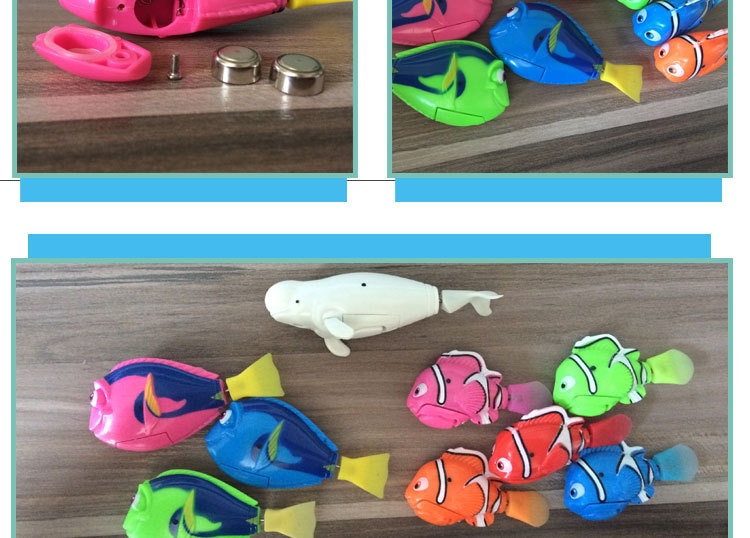 Foto 6 pulgar | Divertido Juguete Electrónico Para Nadar Peces Para Mascotas, Funciona Con Pilas - Venta Internacional.