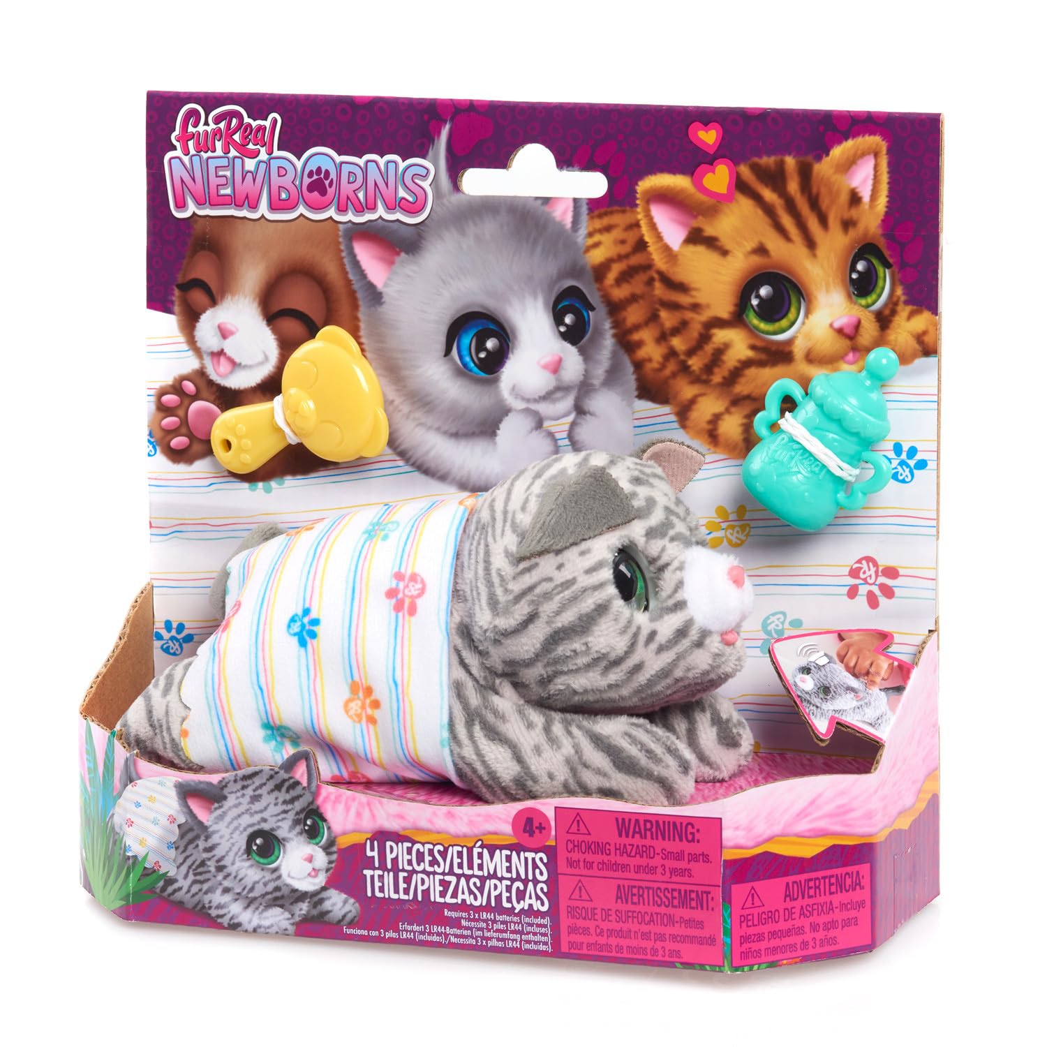 Foto 2 pulgar | Mascota Interactiva FurReal Newborn Kitty de Just Play para Niños - Venta Internacional