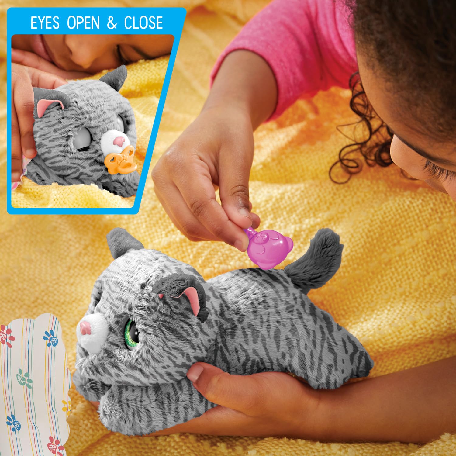 Foto 5 pulgar | Mascota Interactiva FurReal Newborn Kitty de Just Play para Niños - Venta Internacional