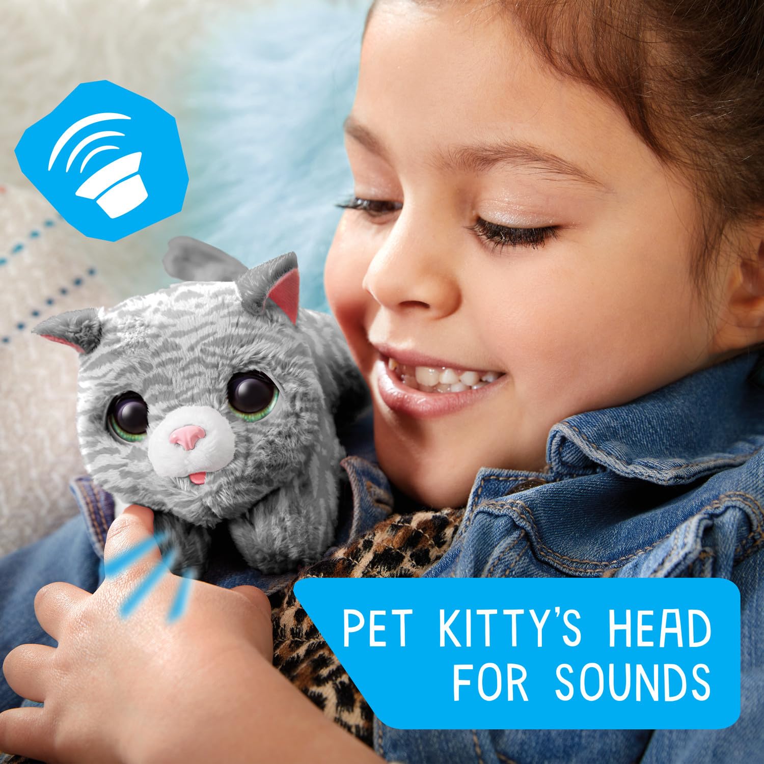 Foto 5 | Mascota Interactiva FurReal Newborn Kitty de Just Play para Niños - Venta Internacional