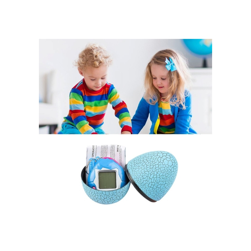 Foto 4 pulgar | Virtual Pet Tamagotchi Egg Blue Con Cadena E Instrucciones - Venta Internacional.