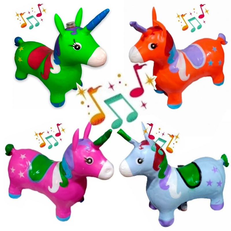 Foto 4 pulgar | Pony De Juguete Con Forma De Unicornio Que Salta Con Luces Y Sonidos Para Niños - Venta Internacional.