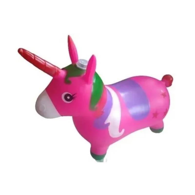 Goma Jumping Unicorn Pony Con Luces Y Sonido Para Niños Mayores De 2 Años - Venta Internacional.