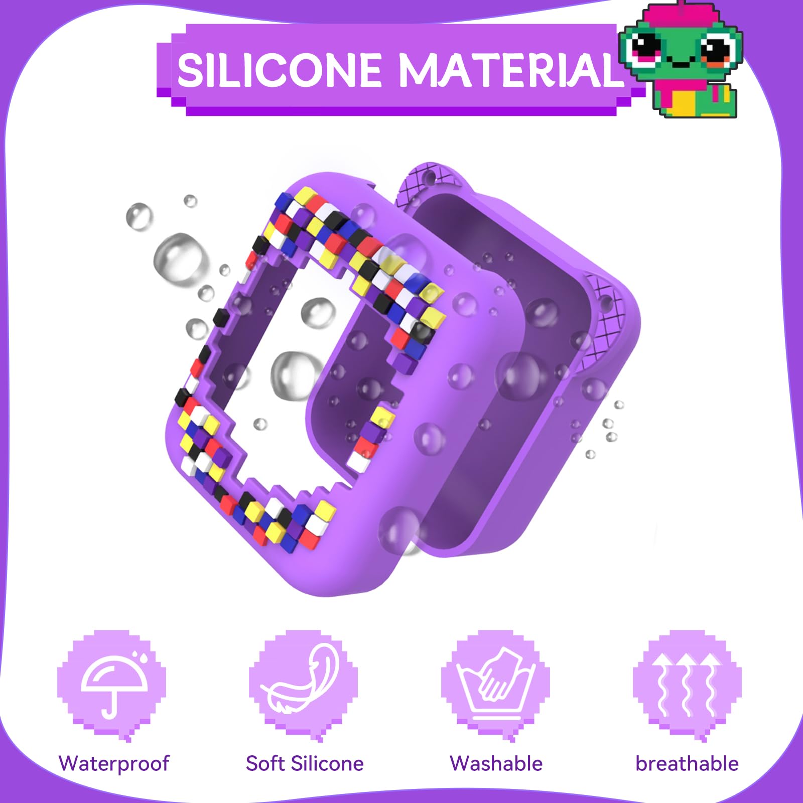 Foto 5 pulgar | Funda Qoosea Para Juguete Interactivo Bitzee, Digital Para Mascotas, Color Morado - Venta Internacional.