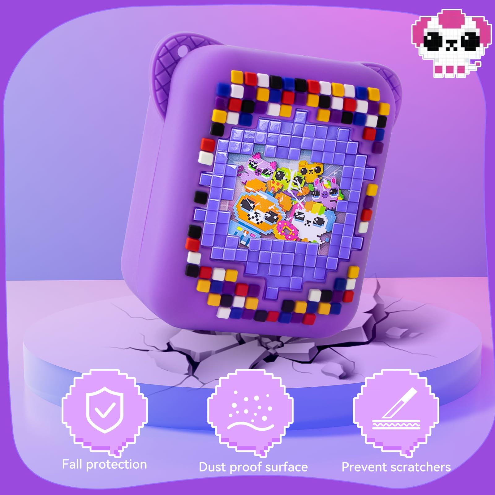 Foto 6 pulgar | Funda Qoosea Para Juguete Interactivo Bitzee, Digital Para Mascotas, Color Morado - Venta Internacional.