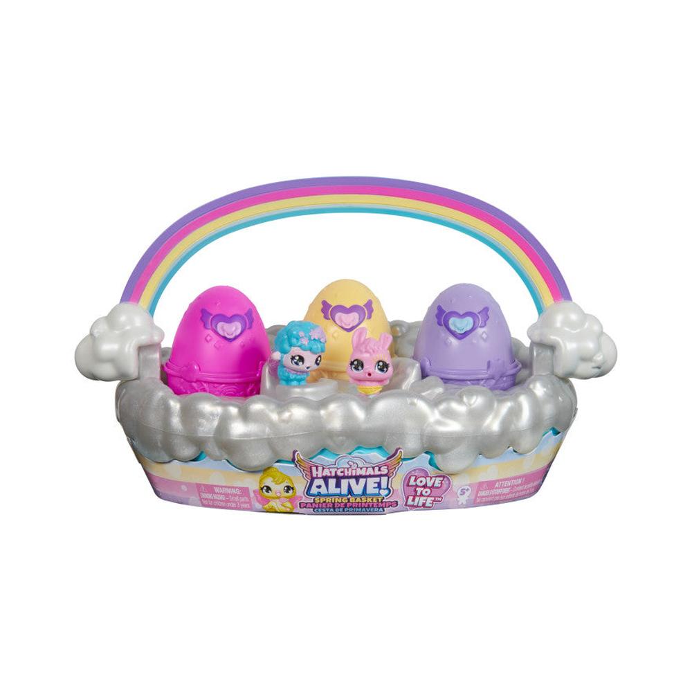 Canasta de Figuras Hatchimals Primavera