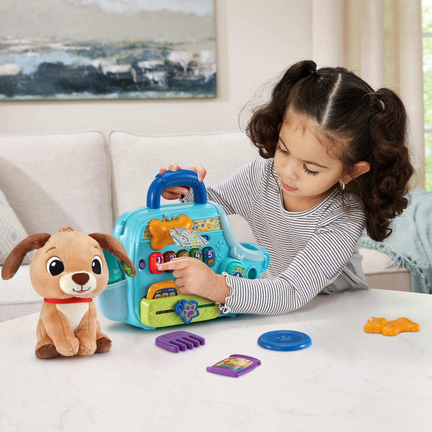 Foto 7 pulgar | Transportador De Cachorros Vtech Cutie Paws Blue Con Accesorios De 12 A 36 M - Venta Internacional.