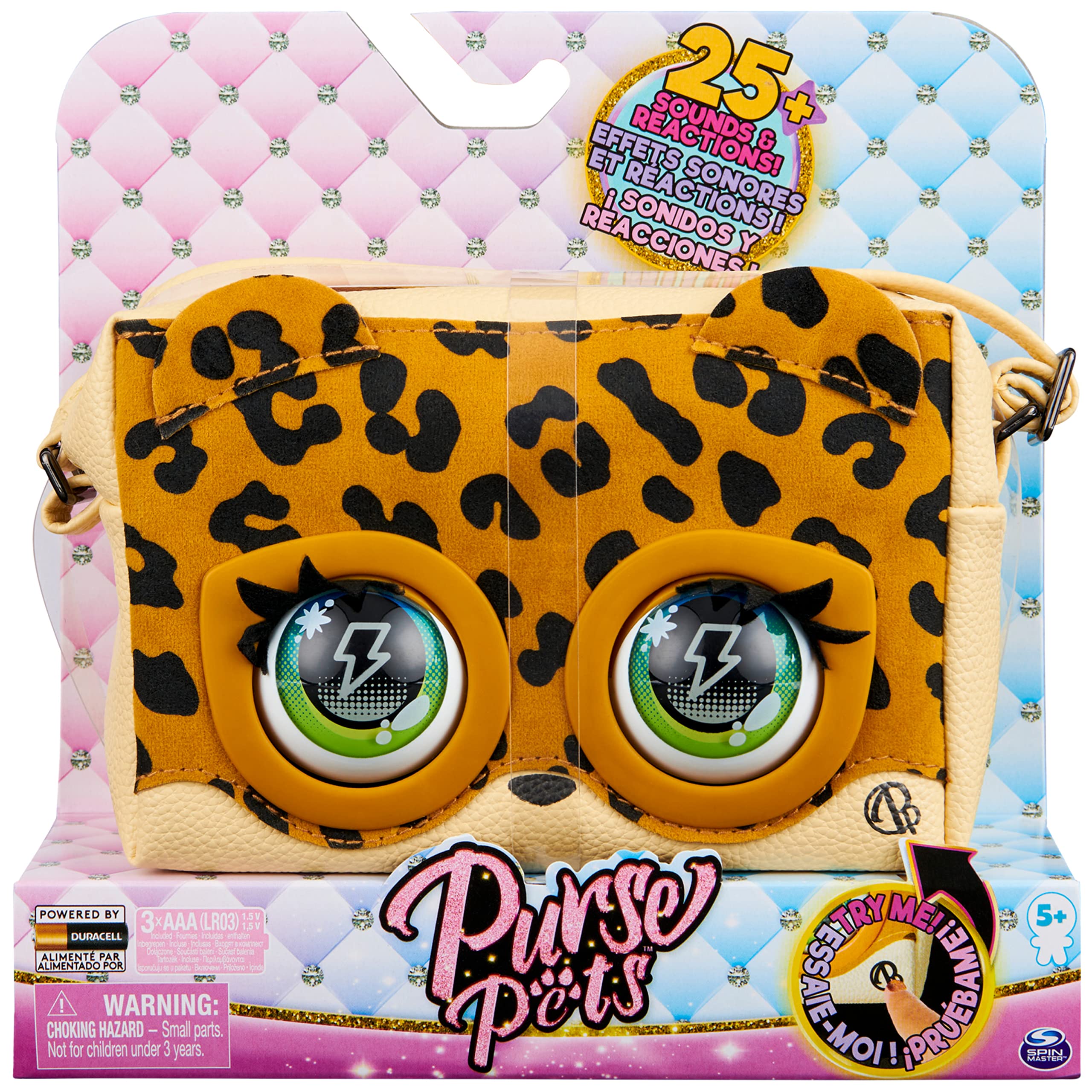 Foto 2 pulgar | Monedero Interactivo Para Mascotas Y Bandolera Para Niños Pets Leoluxe Leopard - Venta Internacional.