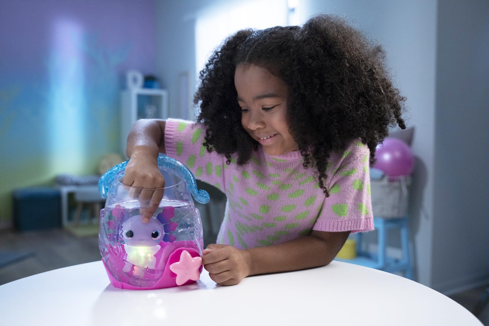 Foto 5 | Toy Goliath Animagic Let's Glo Axolotl Bubble Reef - Venta Internacional.