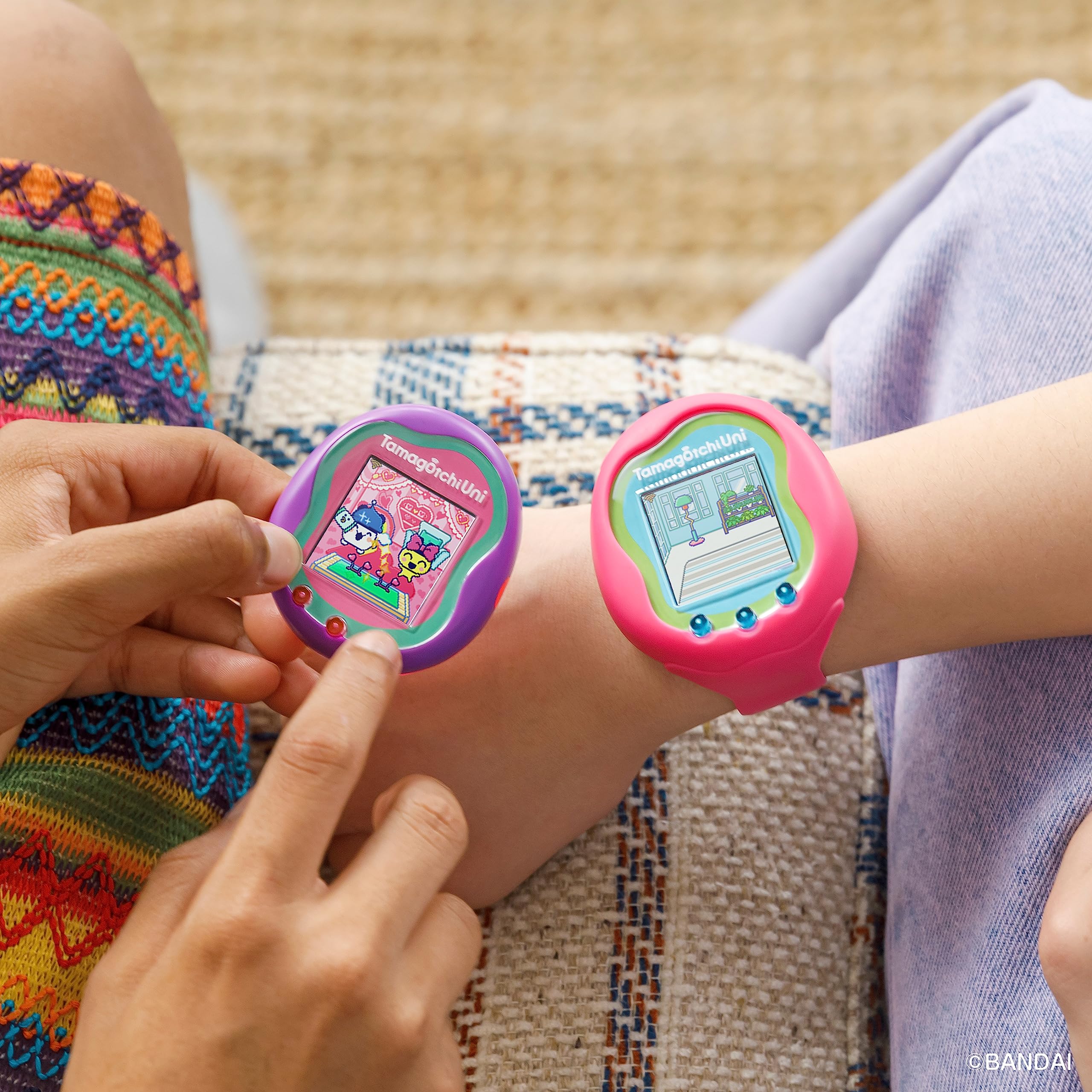 Foto 3 | Mascota Virtual Tamagotchi Uni Pink Con Accesorios - Venta Internacional.