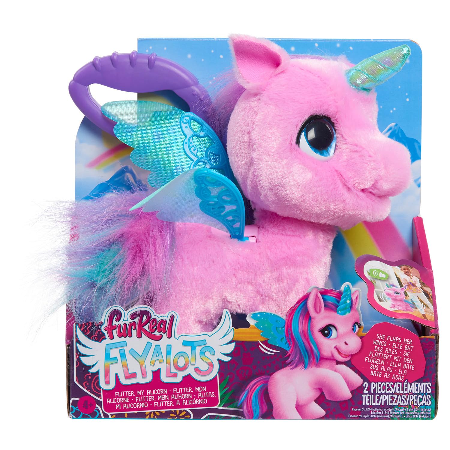 Foto 6 pulgar | Peluche Interactivo Para Caminar Furreal Fly-a-lots Alicorn - Venta Internacional.