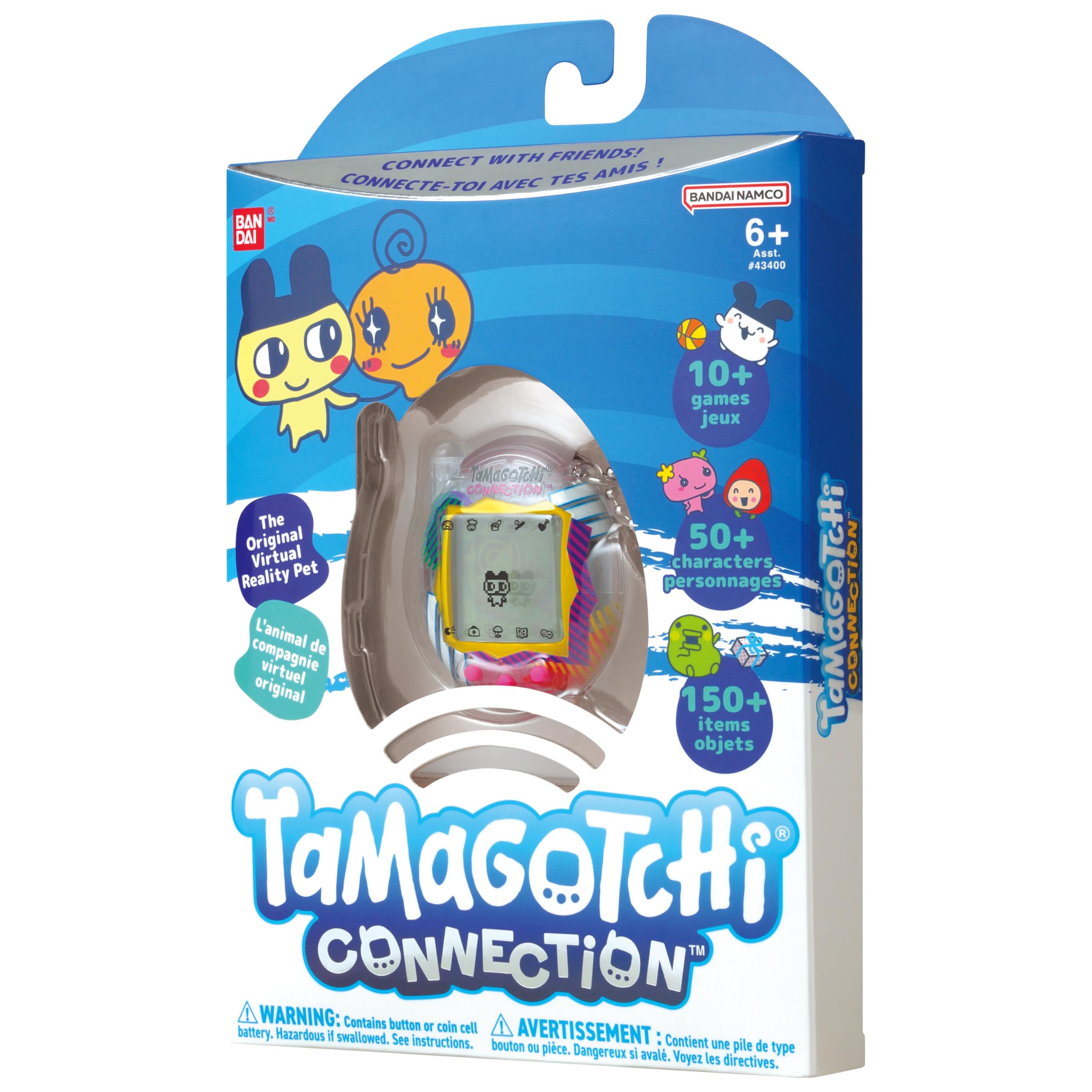 Foto 6 pulgar | Virtual Pet Tamagotchi Connection, Transparente, Retro, Para Mayores De 6 Años - Venta Internacional.