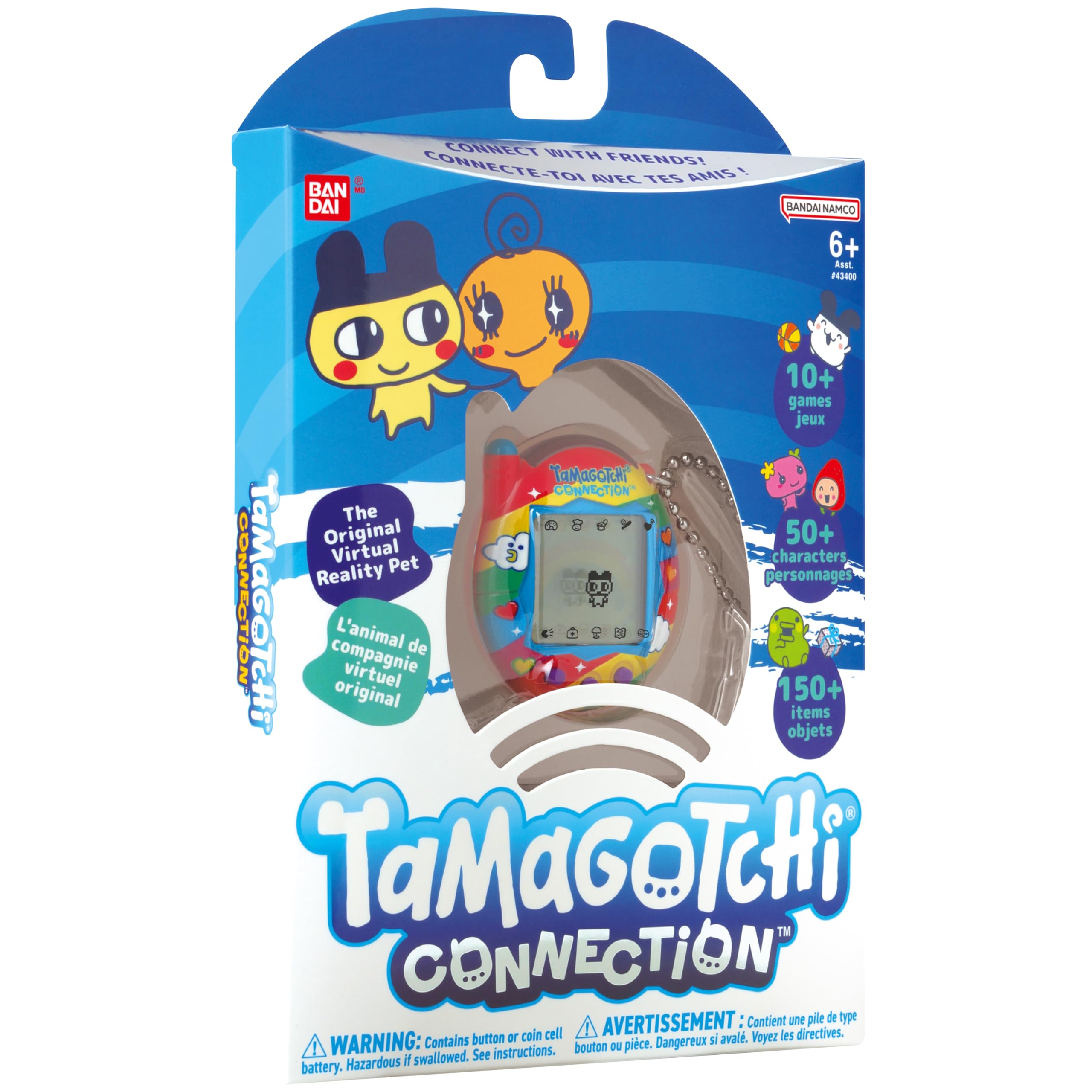 Foto 7 pulgar | Virtual Pet Tamagotchi Connection Rainbow Sky A Partir De 6 Años - Venta Internacional.