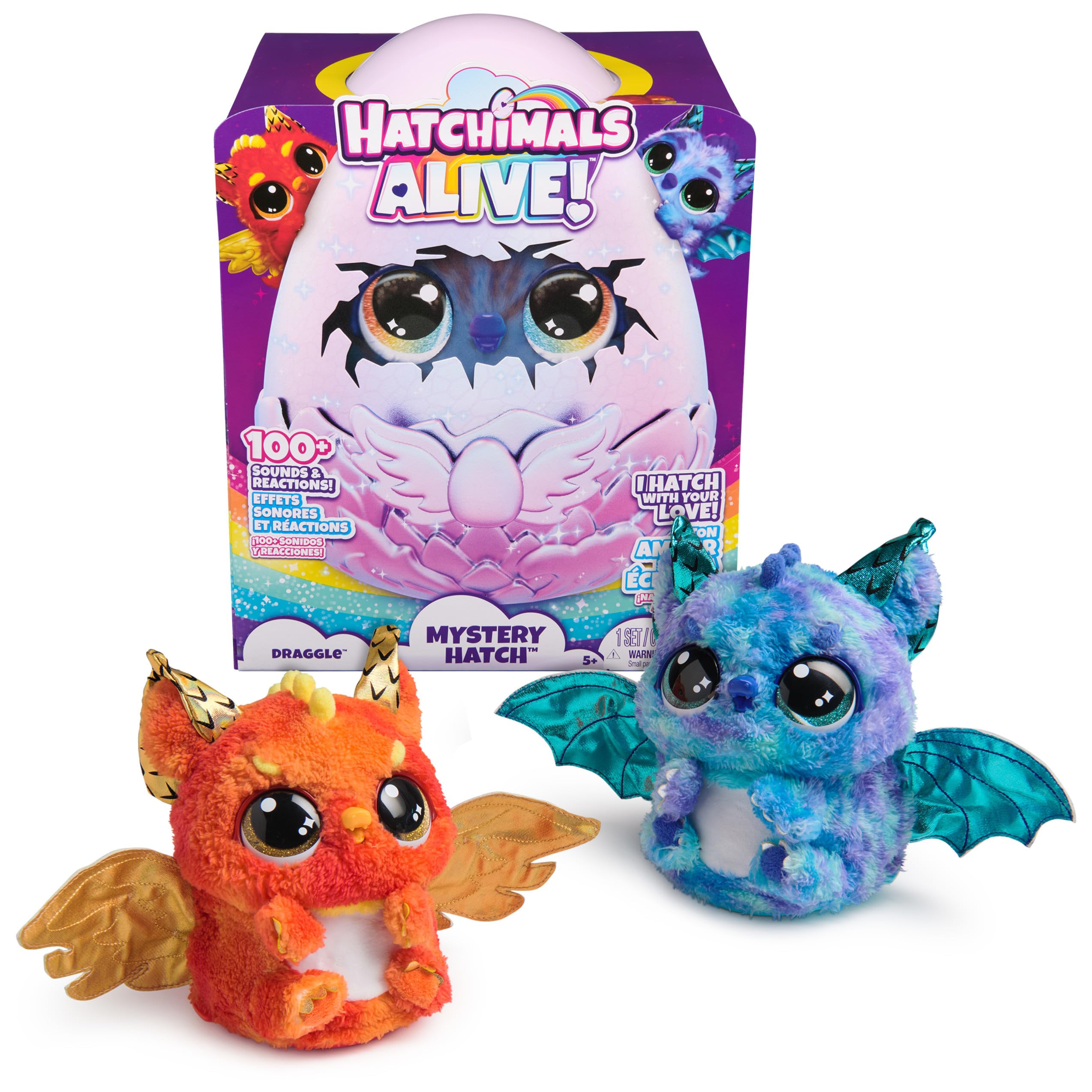 Juguete Interactivo Hatchimals Alive Mystery Hatch Draggle Venta Internacional. Coppel