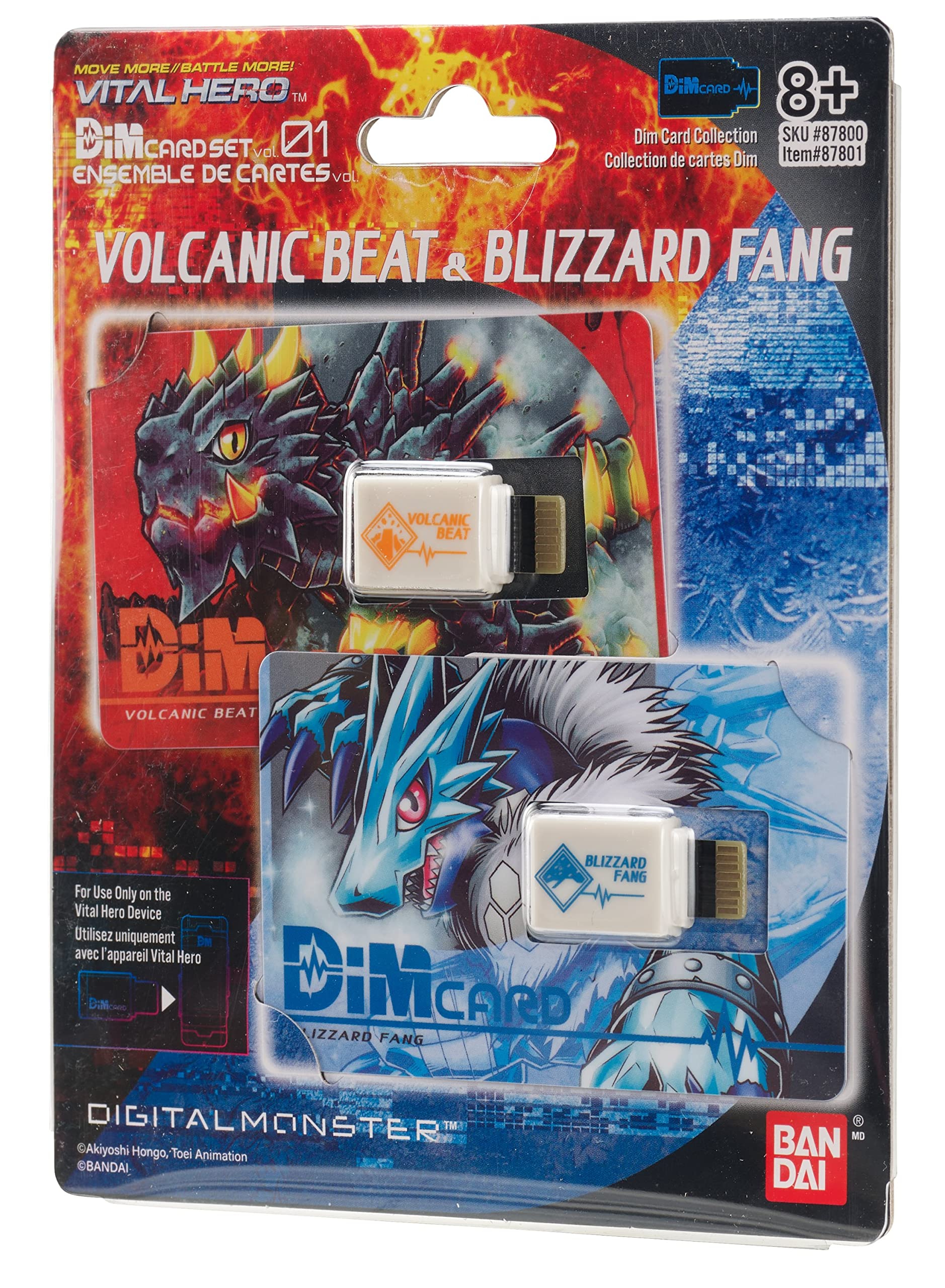 Foto 3 pulgar | Paquete De Cartas Dim Bandai Namco Digimon Vital Hero (volcanic Beat Y Blizzard Fang) - Venta Internacional.