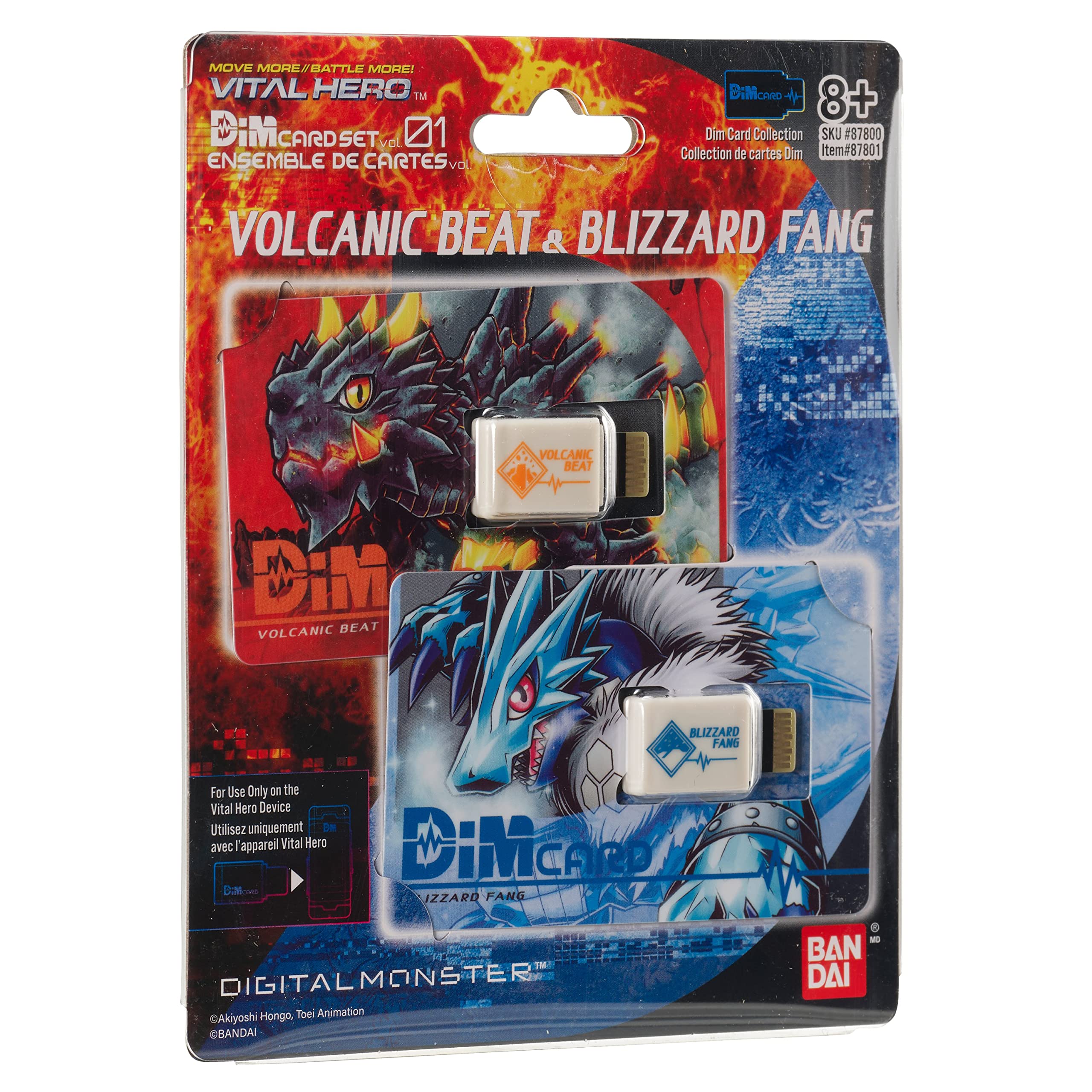 Foto 4 pulgar | Paquete De Cartas Dim Bandai Namco Digimon Vital Hero (volcanic Beat Y Blizzard Fang) - Venta Internacional.