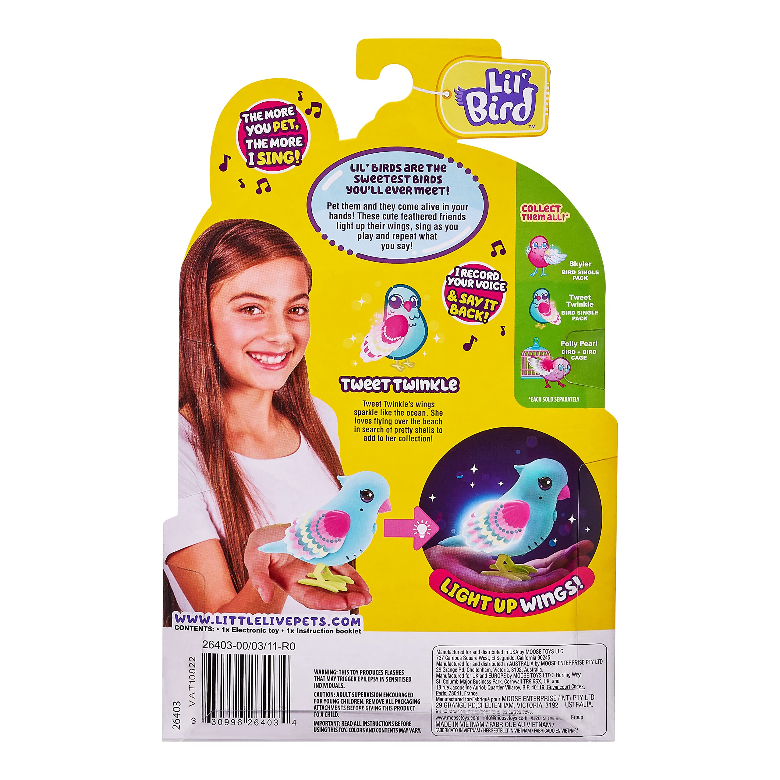 Foto 4 pulgar | Juguete Interactivo Little Live Pets Lil' Bird Twinkle - Venta Internacional.