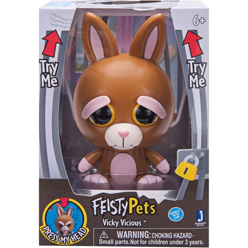 Figura De Juguete Feisty Pets Vicky Vicious, 10 Cm, Coleccionable - Venta Internacional.