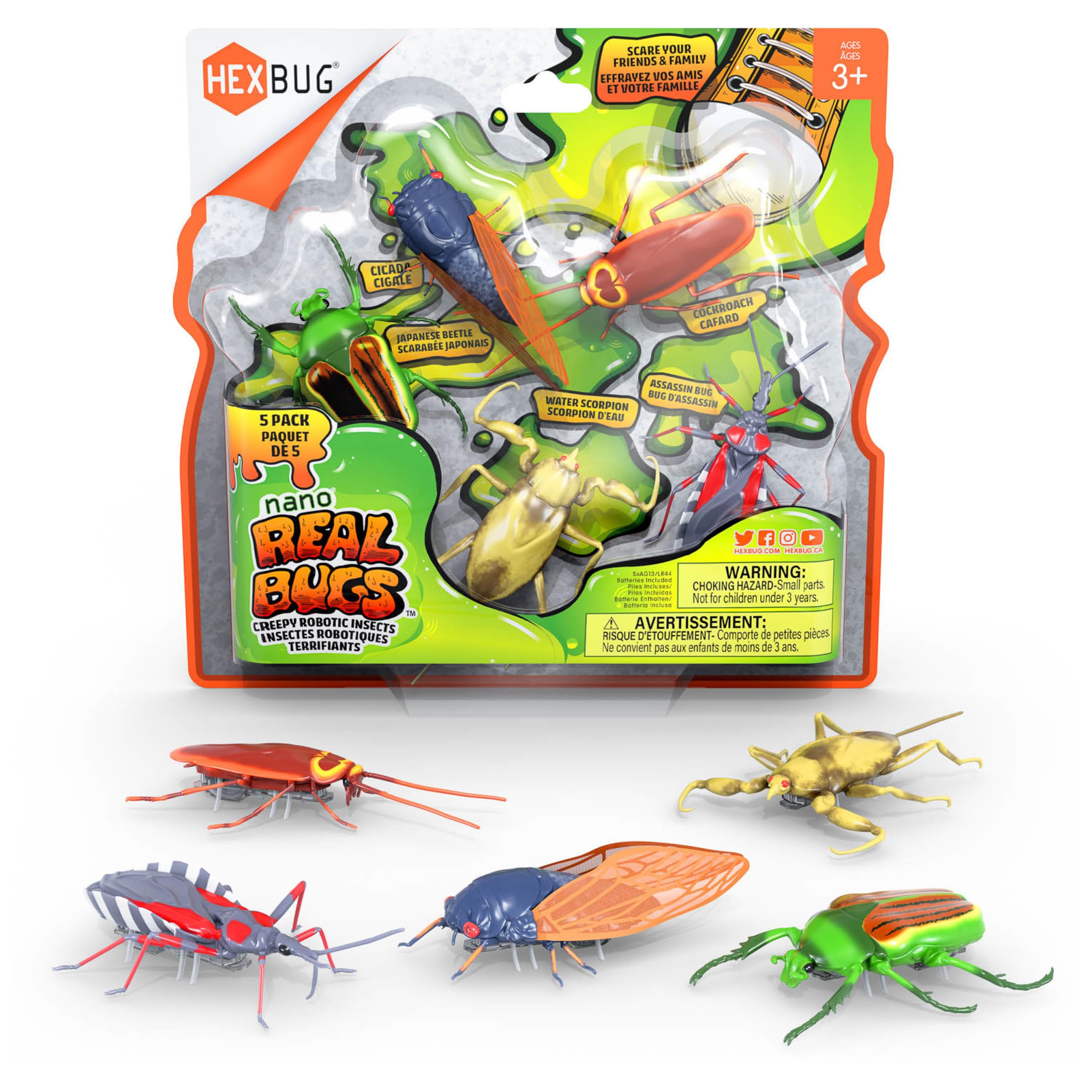 Foto 2 pulgar | Toy Hexbug Nano Real Bugs, Paquete De 5 Unidades, Sensoriales, Para Niños Y Gatos De Más De 3 Años - Venta Internaci