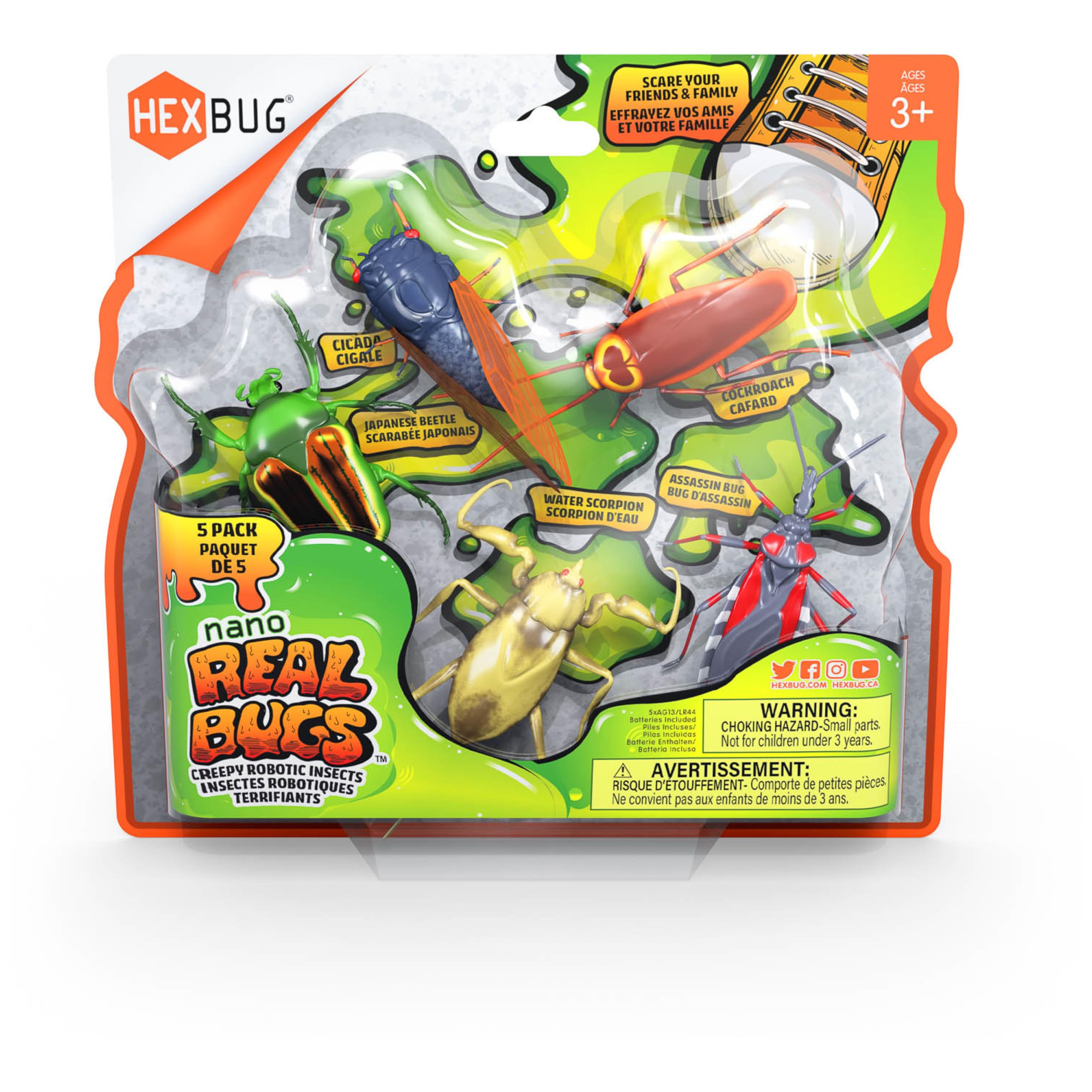 Foto 7 pulgar | Toy Hexbug Nano Real Bugs, Paquete De 5 Unidades, Sensoriales, Para Niños Y Gatos De Más De 3 Años - Venta Internaci