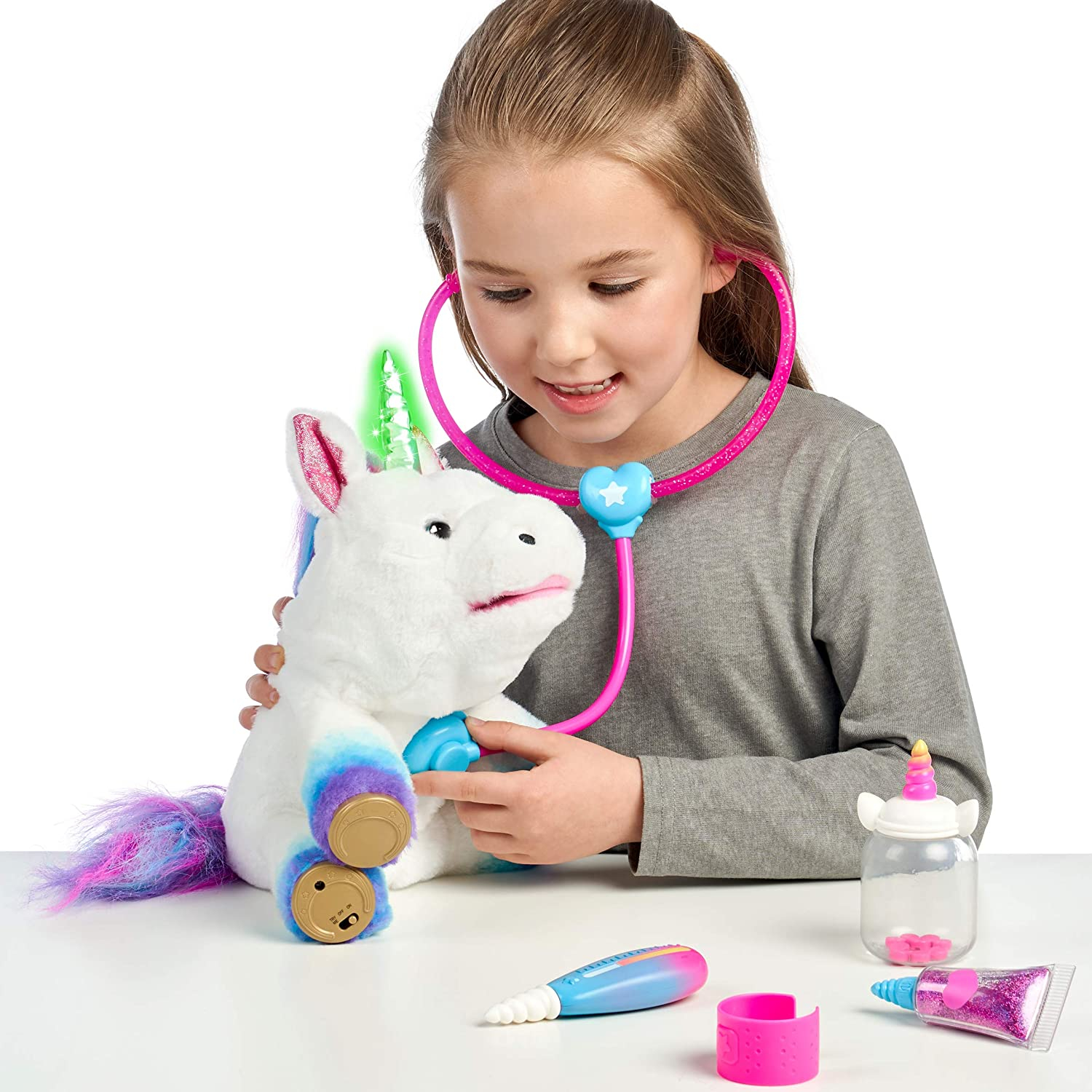 Foto 7 pulgar | Rainlow Interactivo Con Forma De Unicornio Veterinario Little Live Pets - Venta Internacional.