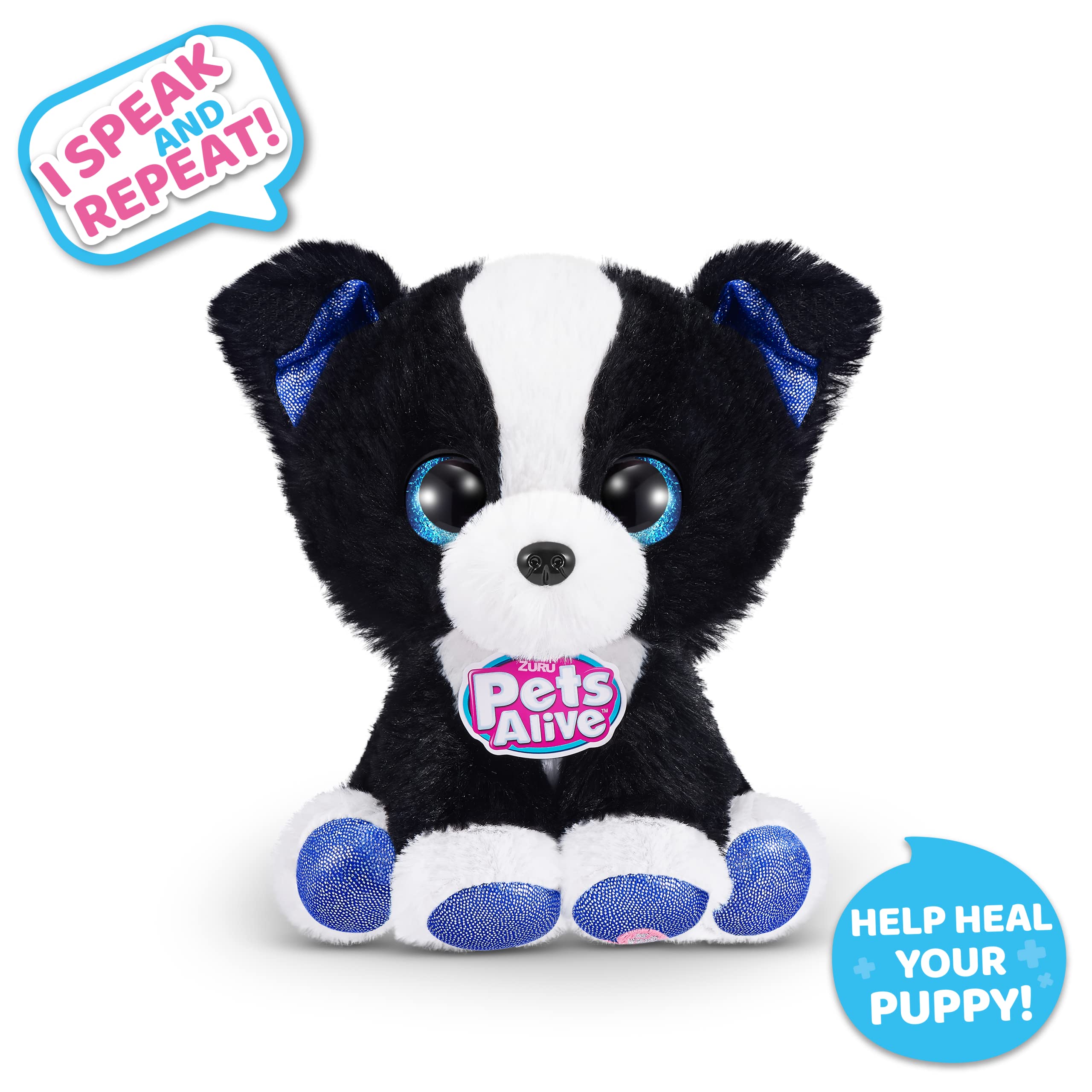 Foto 3 pulgar | Peluche Zuru Surprise Puppy Pupush Border Collie Con Sonido - Venta Internacional.