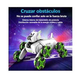 Foto 2 | Perro De Juguete Inteligente De Control Remoto White Eight-wheel Stunt Mechanical D