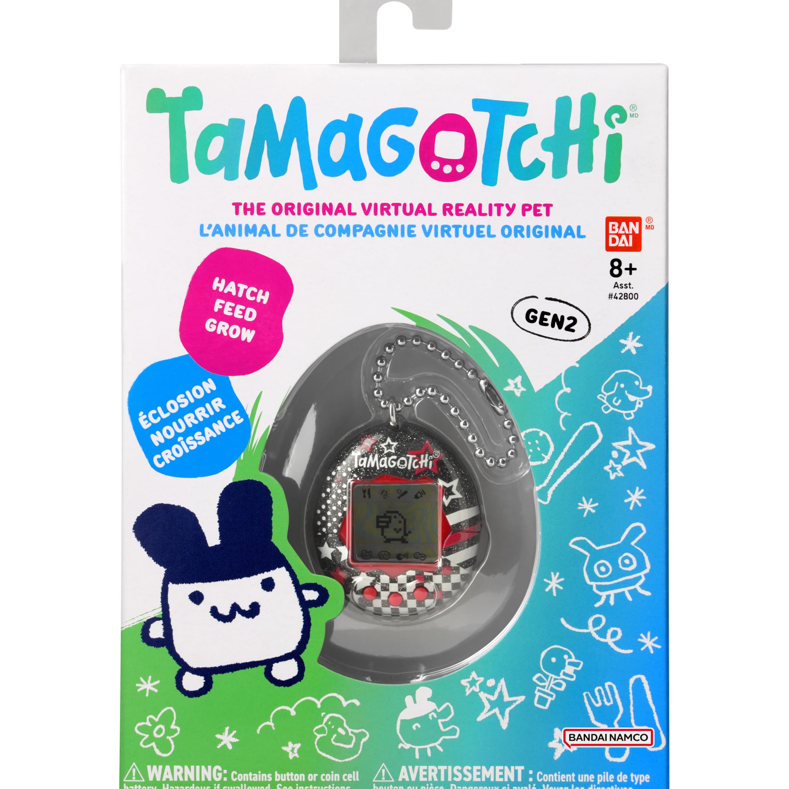 Foto 5 | Digital Pet Tamagotchi Original Rock Glitter Generación 2 - Venta Internacional.