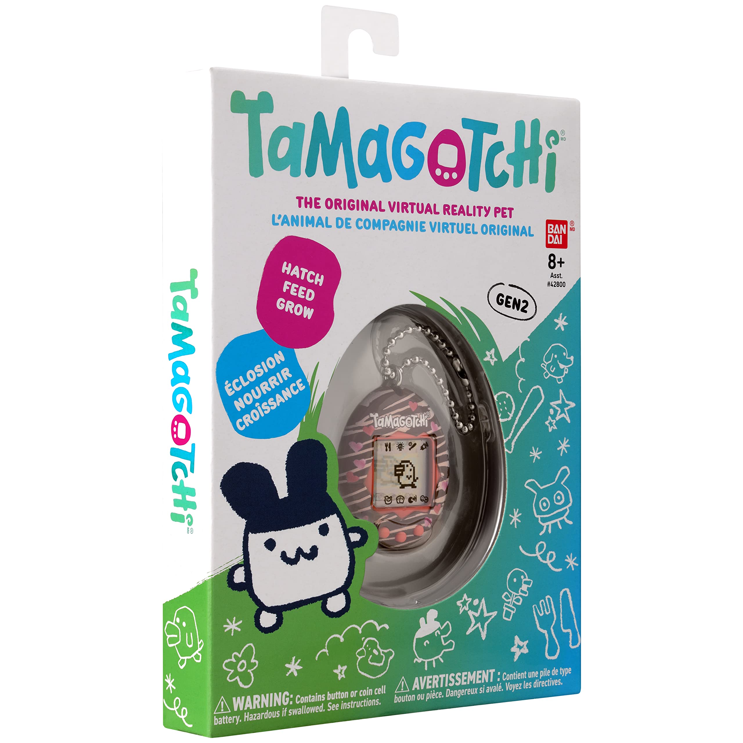 Foto 6 | Mascota Digital Tamagotchi Original Chocolate Con Juego De Números - Venta Internacional.