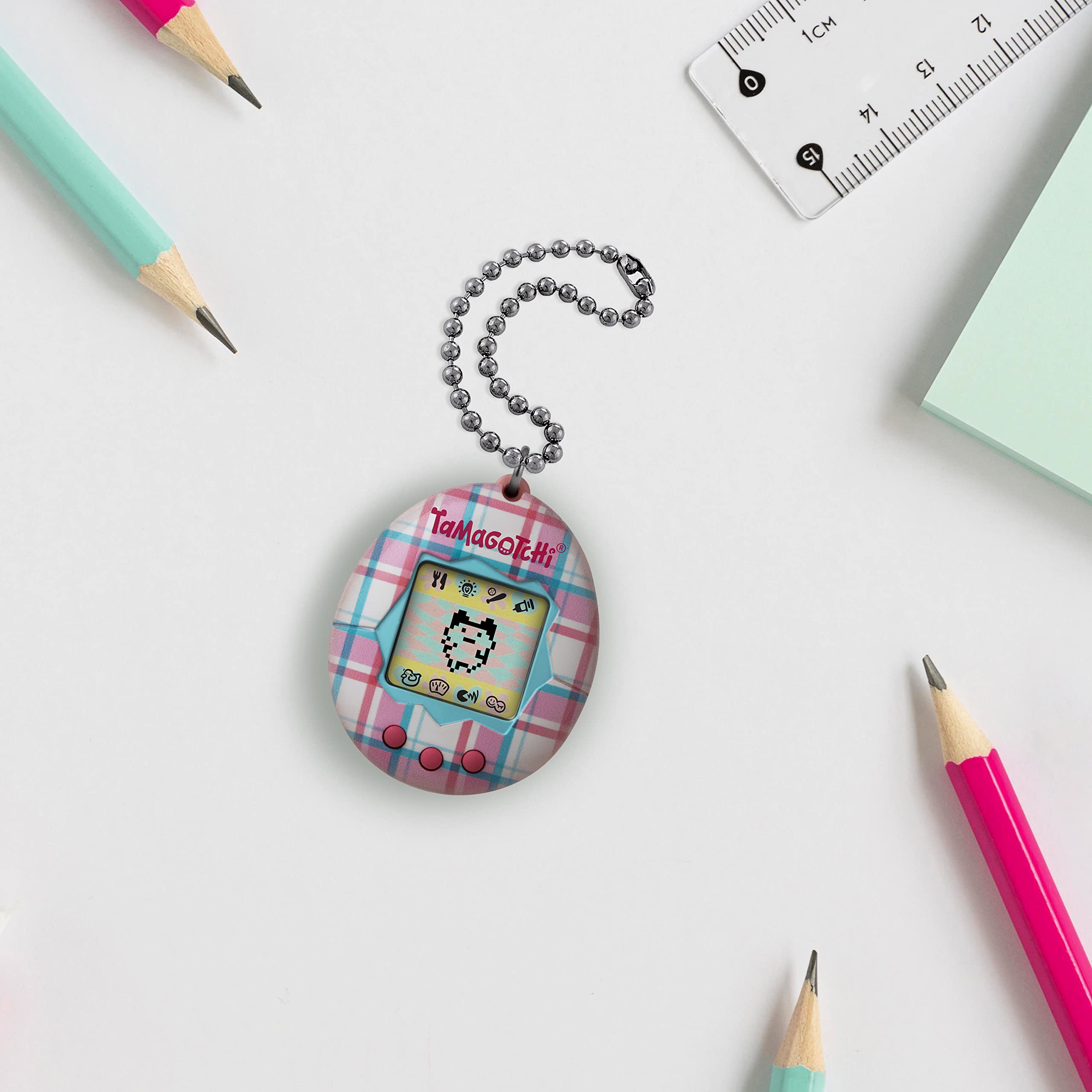 Foto 5 | Tela Escocesa Digital Tamagotchi Original Para Mascotas Con Logotipo Actualizado - Venta Internacional.