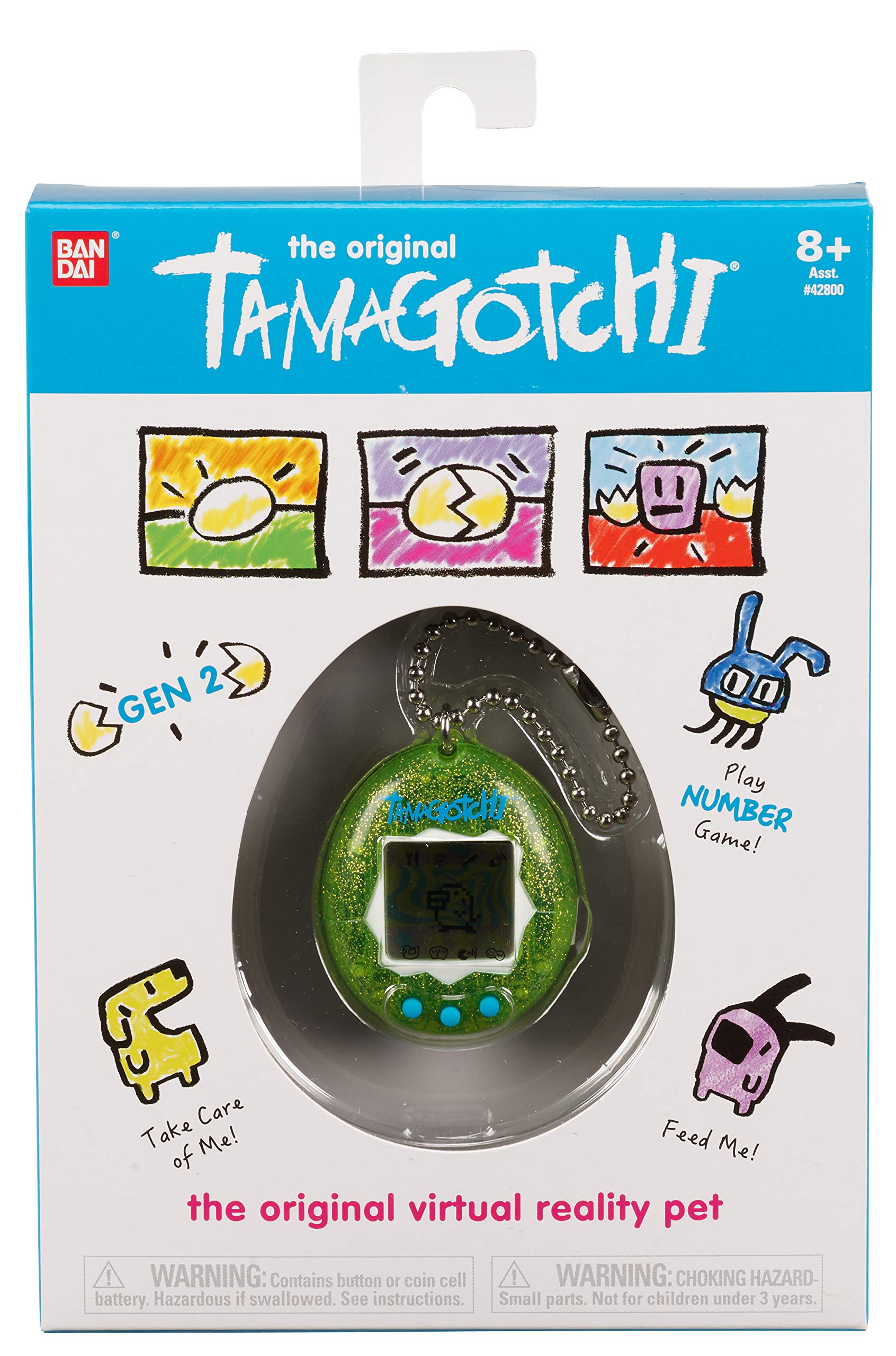 Foto 3 pulgar | Tamagotchi Original Purpurina Verde Digital - Venta Internacional
