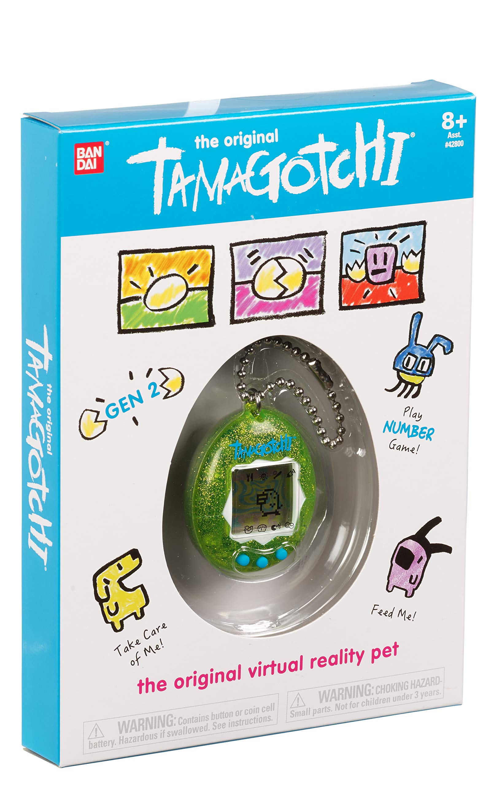 Foto 4 pulgar | Tamagotchi Original Purpurina Verde Digital - Venta Internacional