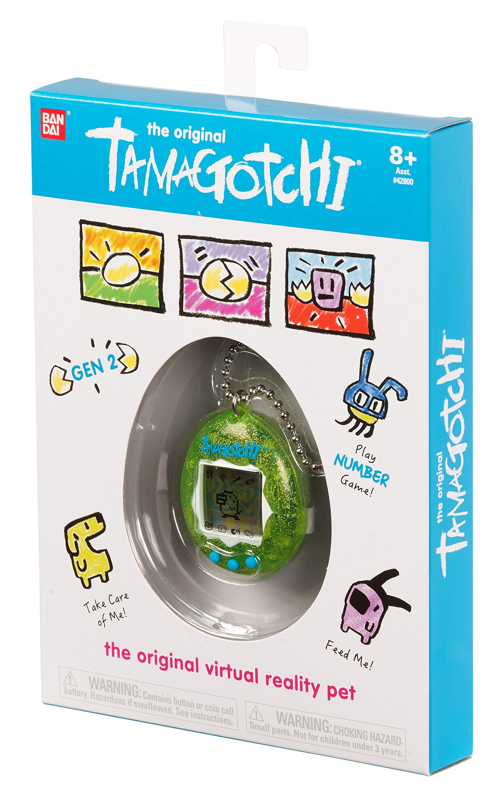Foto 5 pulgar | Tamagotchi Original Purpurina Verde Digital - Venta Internacional