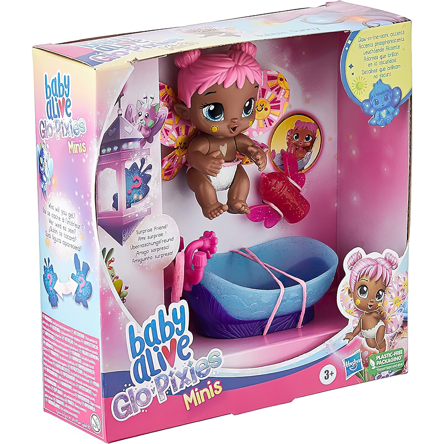 Muñeca Baby Alive Glo Pixies Minis Hasbro Berry Bug, 9,5 Cm - Venta Internacional.