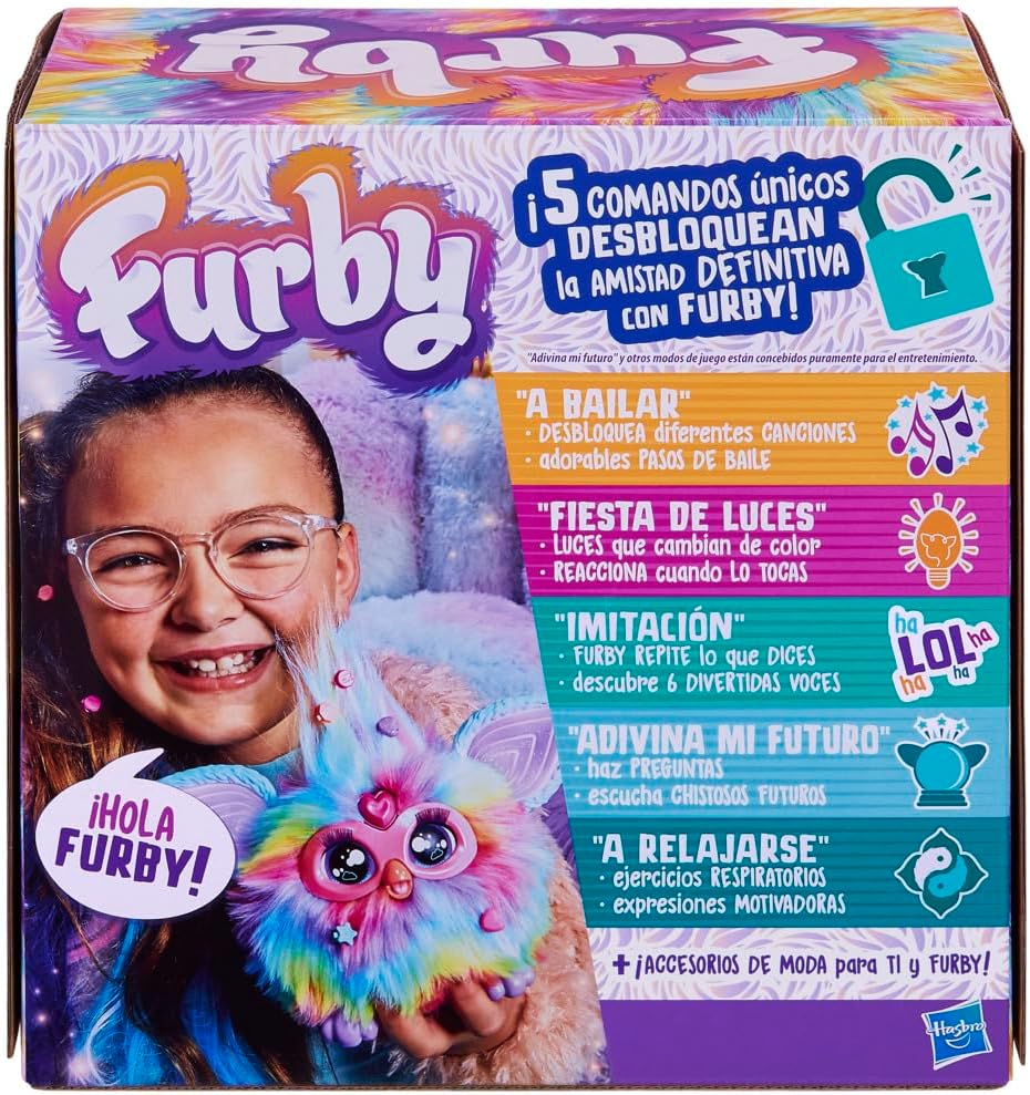 Foto 8 pulgar | Peluche Interactivo Furby Tie Dye Hasbro