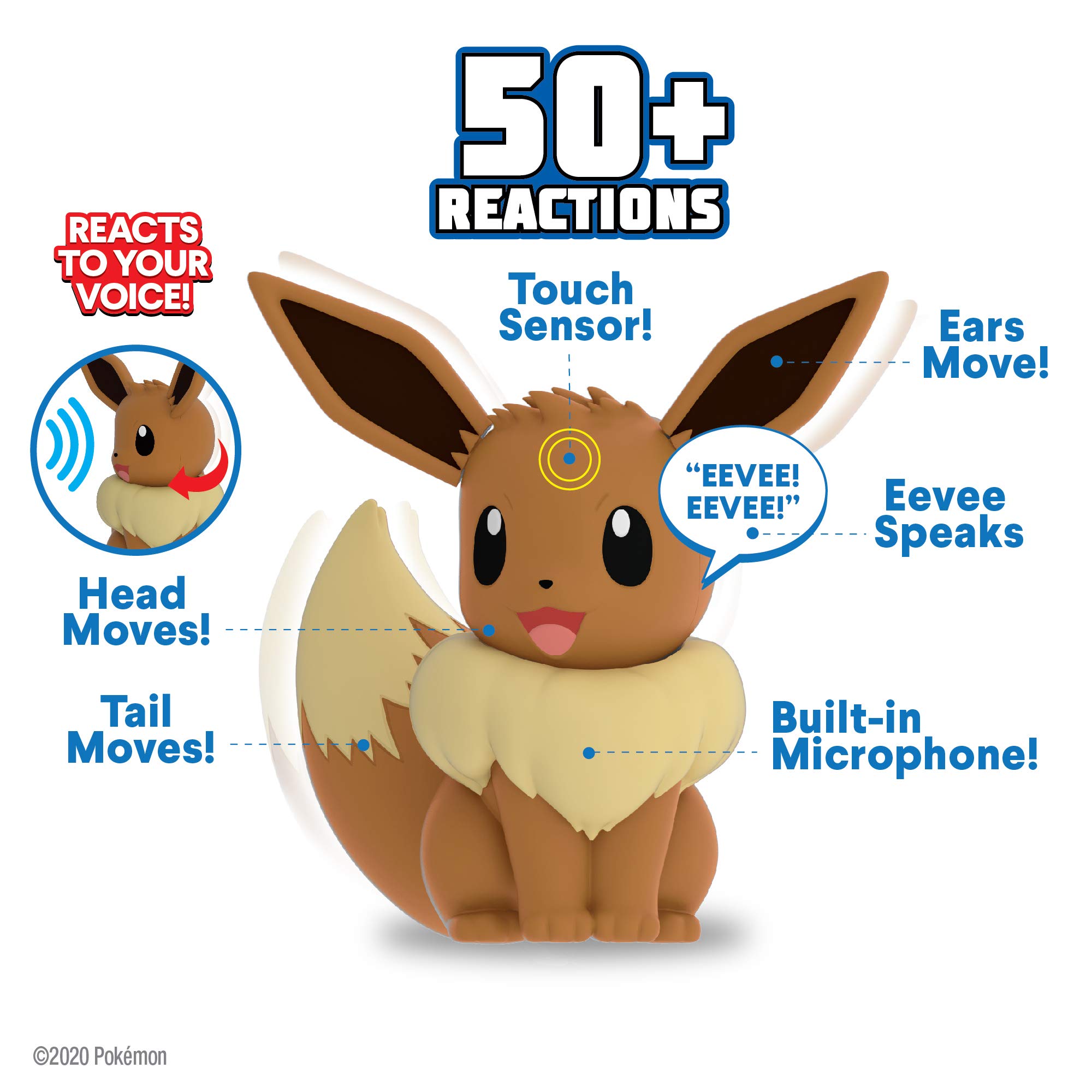 Foto 2 | Pokémon Electronic & Interactive My Partner Eevee Con Más De 50 Interacciones - Venta Internacional.
