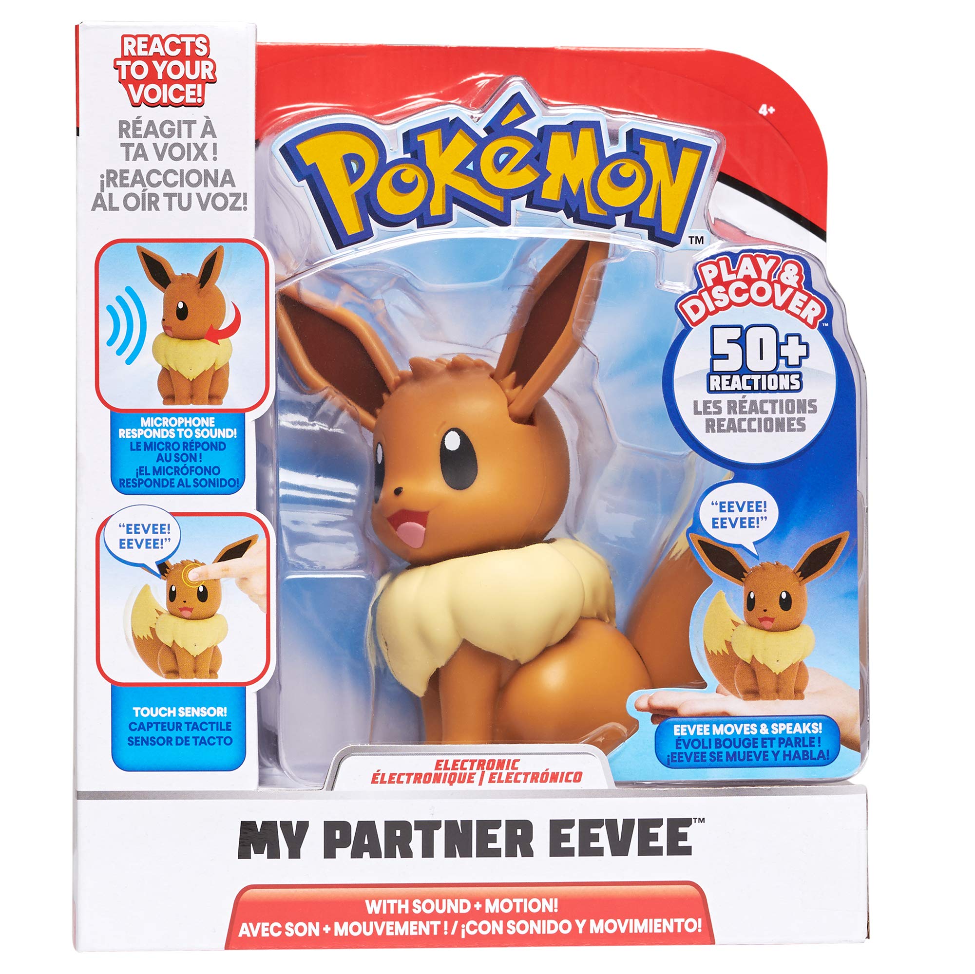 Foto 5 pulgar | Pokémon Electronic & Interactive My Partner Eevee Con Más De 50 Interacciones - Venta Internacional.