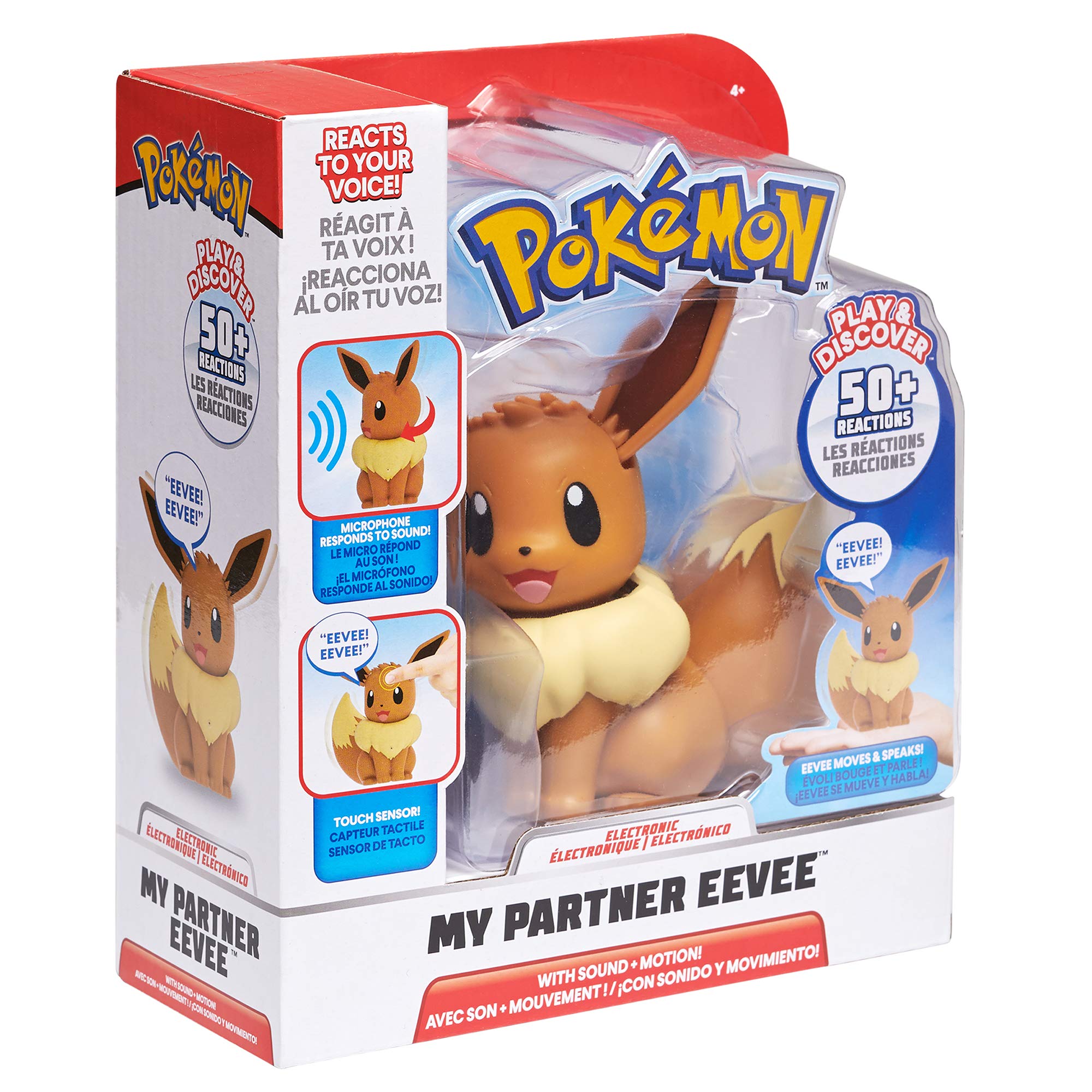Foto 6 pulgar | Pokémon Electronic & Interactive My Partner Eevee Con Más De 50 Interacciones - Venta Internacional.