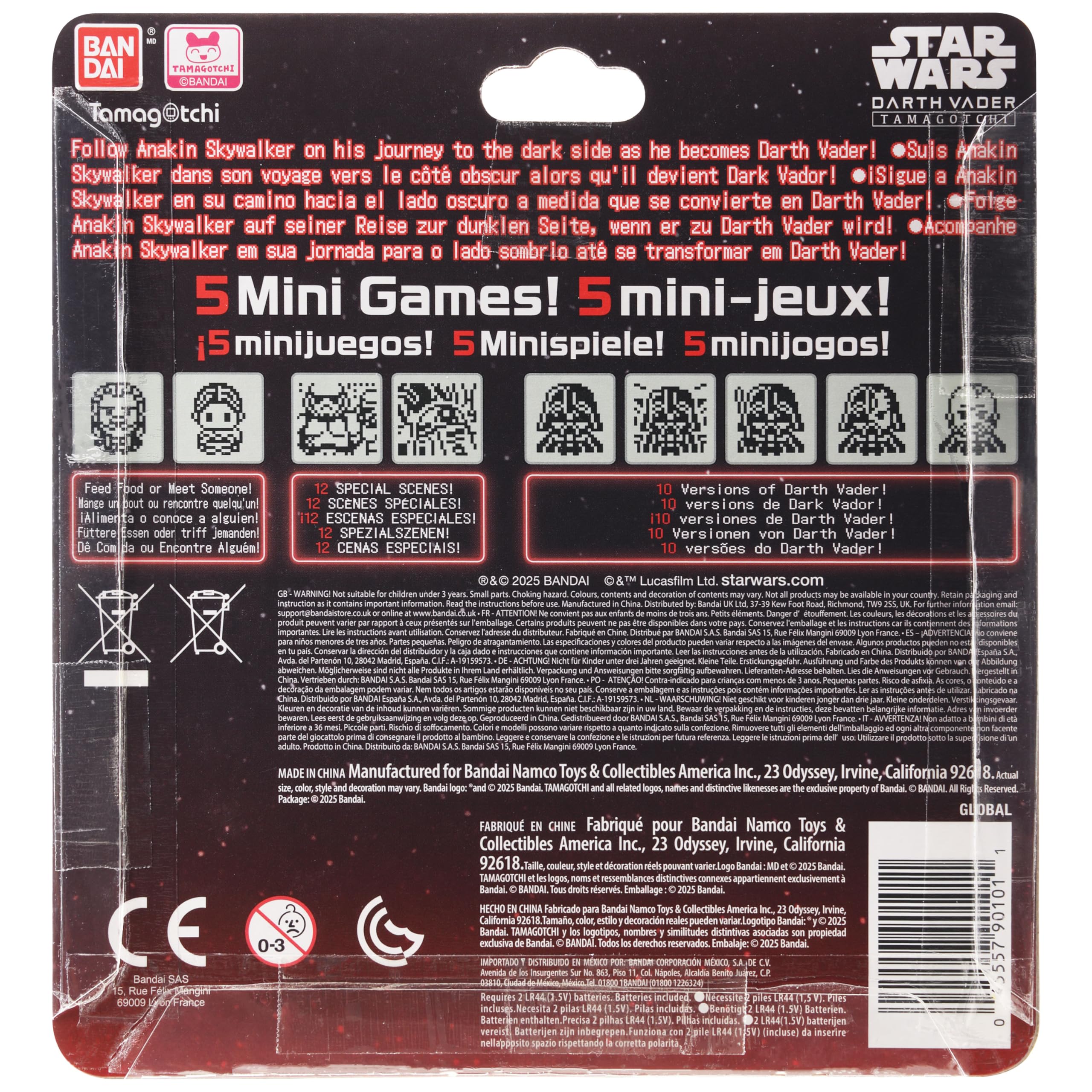Foto 8 pulgar | Juego De Fundas Tamagotchi Nano Star Wars Darth Vader Con Funda De Silicona - Venta Internacional.