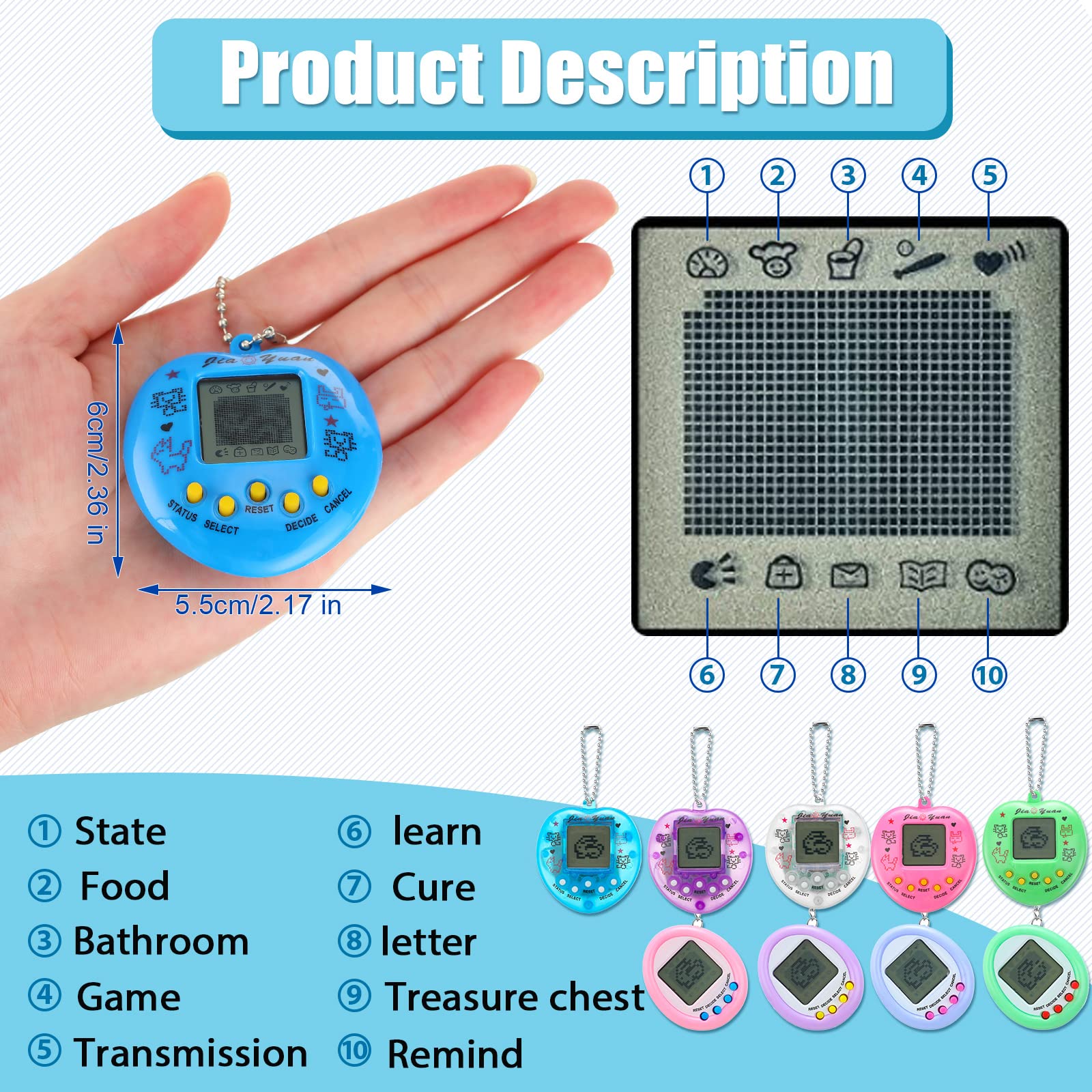 Foto 4 pulgar | Juguetes Electrónicos Digitales Virtuales Para Mascotas Jerify Con Llavero - Venta Internacional.