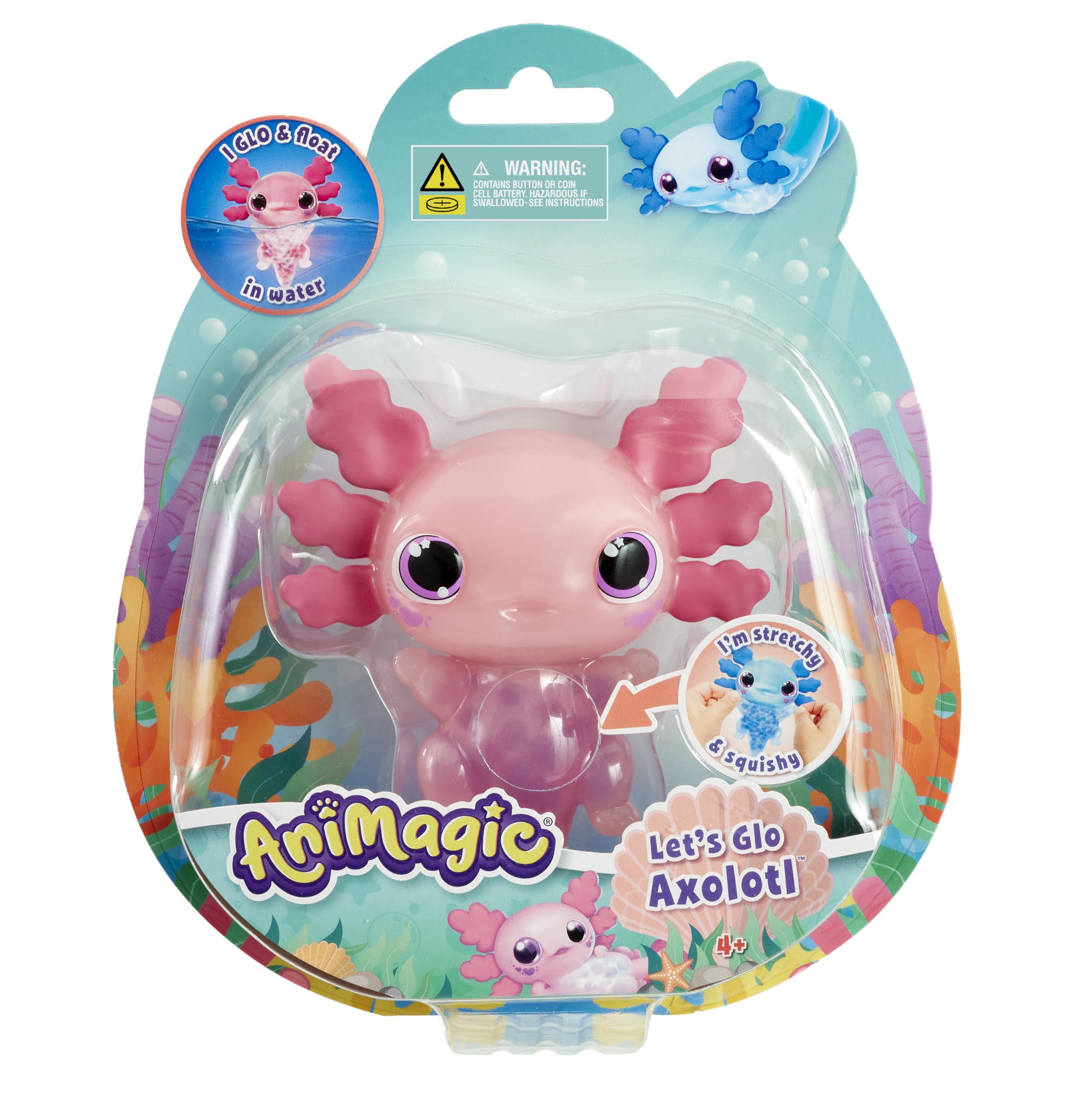 Foto 2 pulgar | Mascota Electrónica Goliath Animagic Let's Glo Axolotl Pink - Venta Internacional.