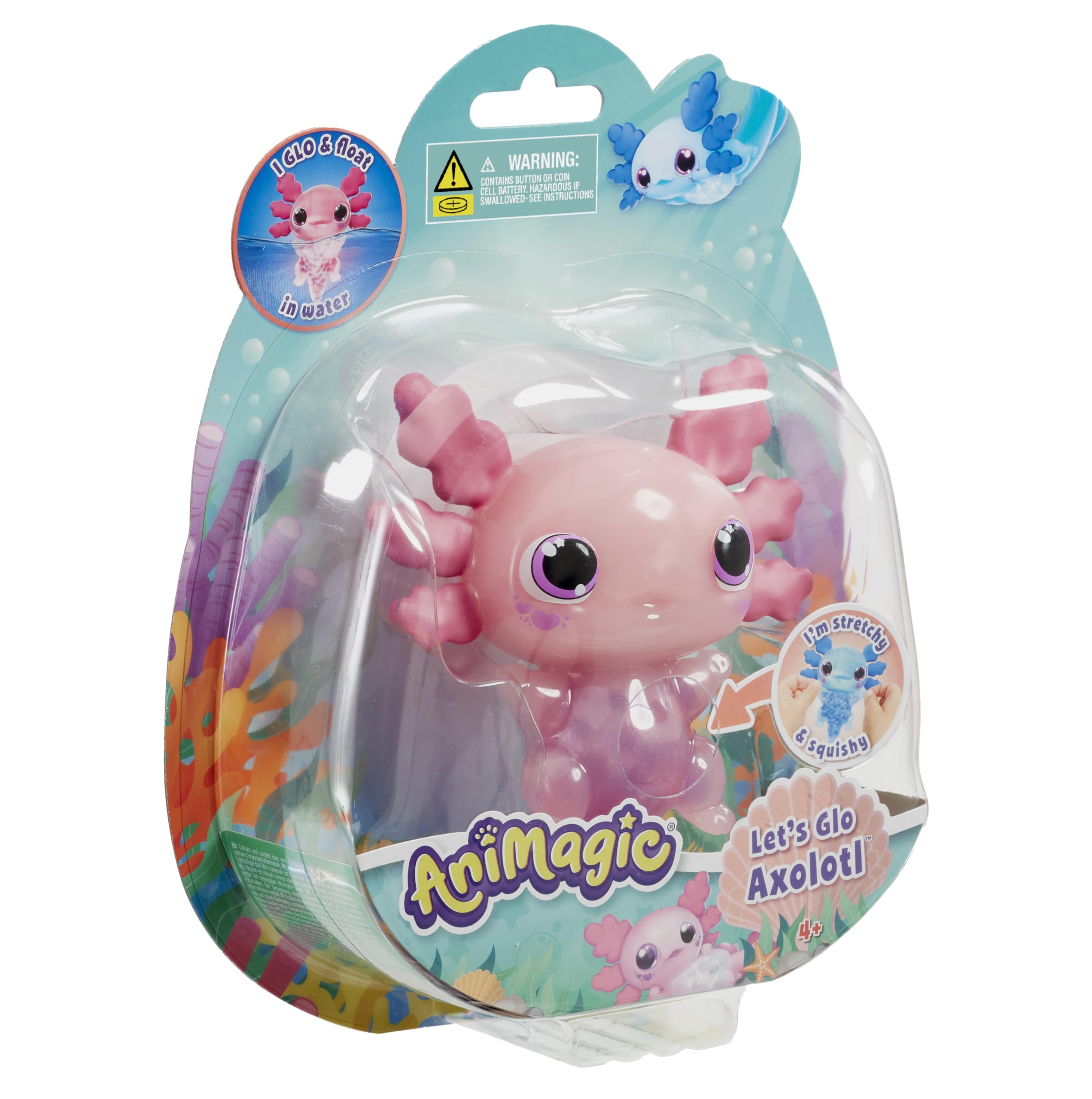 Foto 4 | Mascota Electrónica Goliath Animagic Let's Glo Axolotl Pink - Venta Internacional.