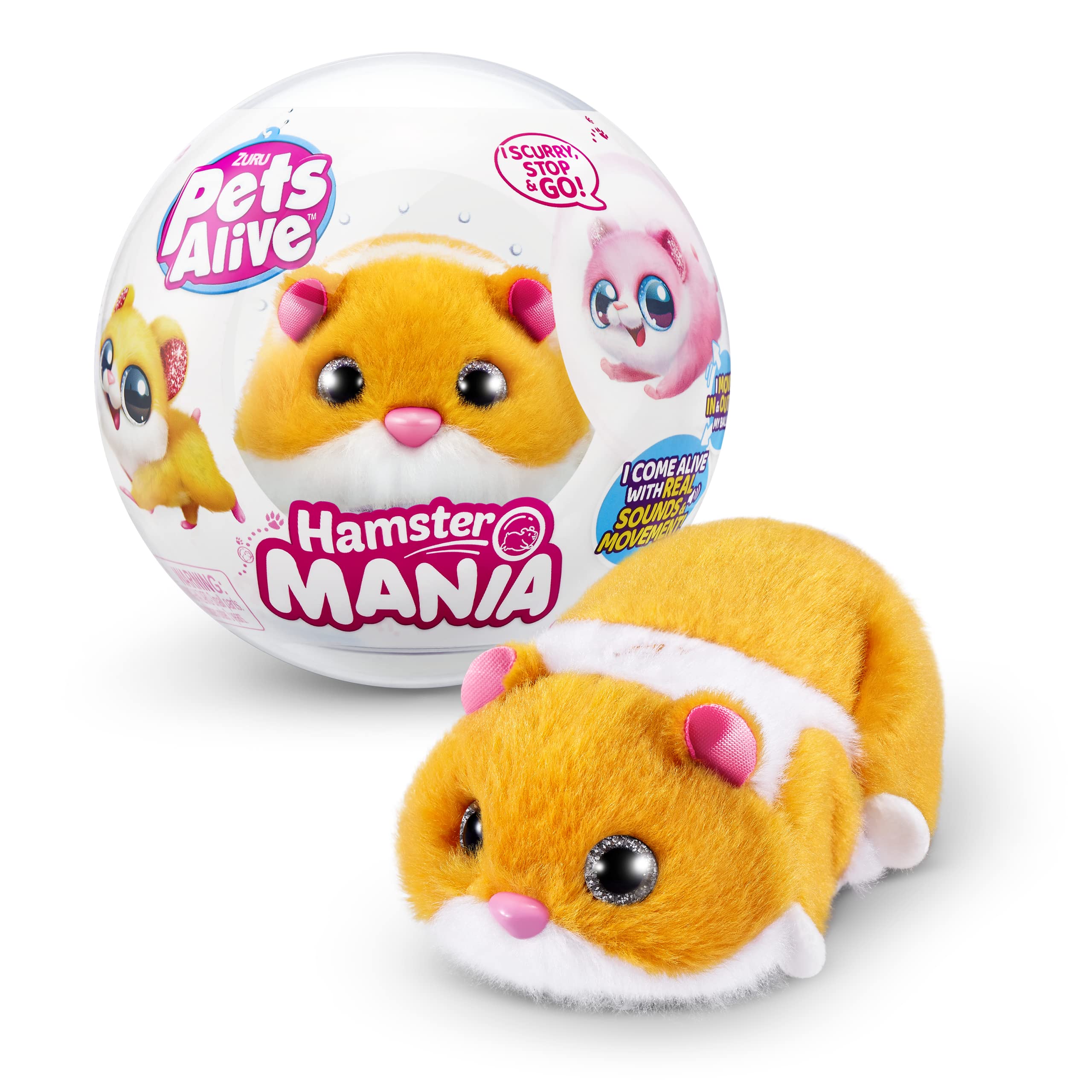 Electronic Pet Pets Alive Hamstermania Orange De Zuru - Venta Internacional.